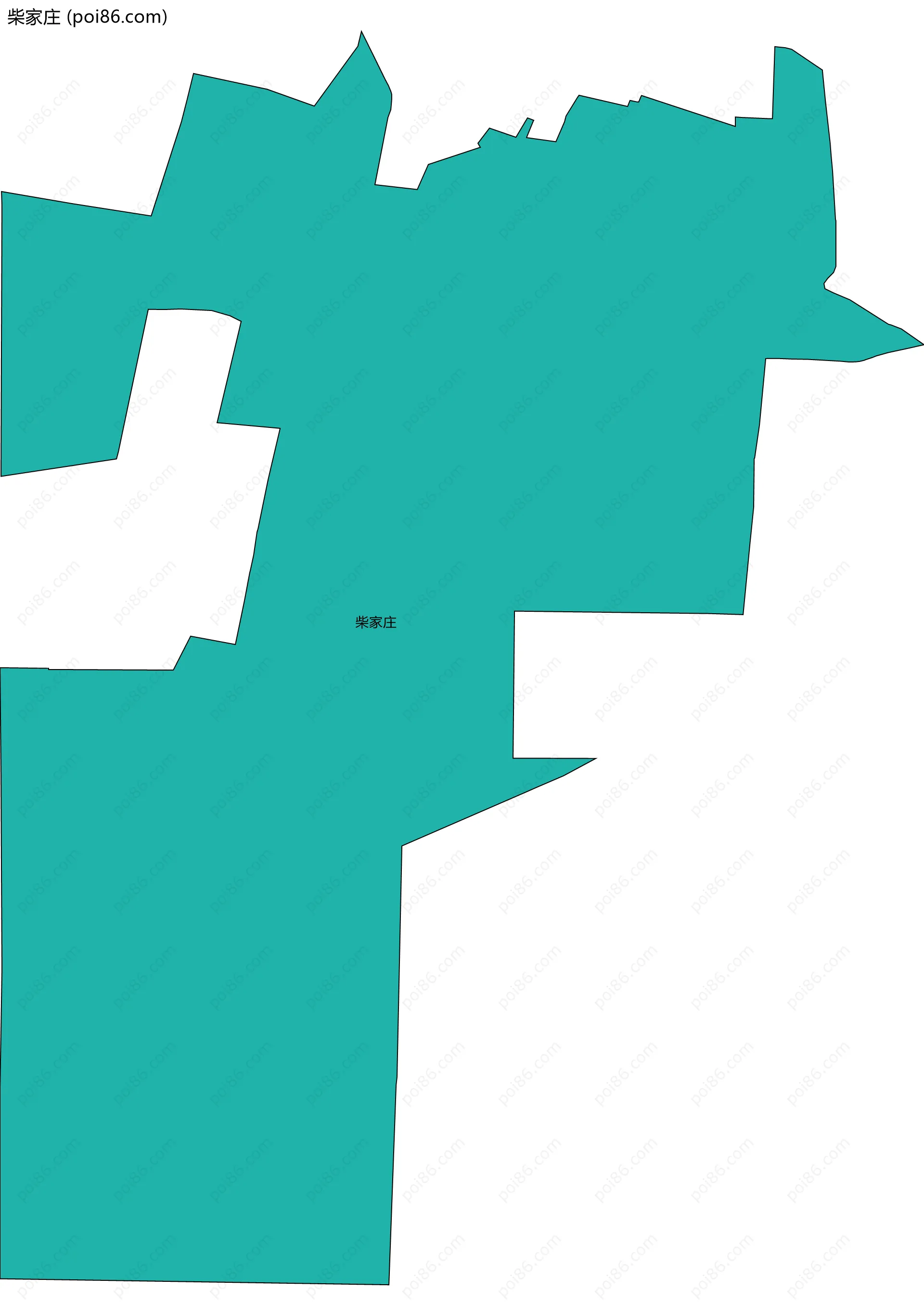 柴家庄边界地图