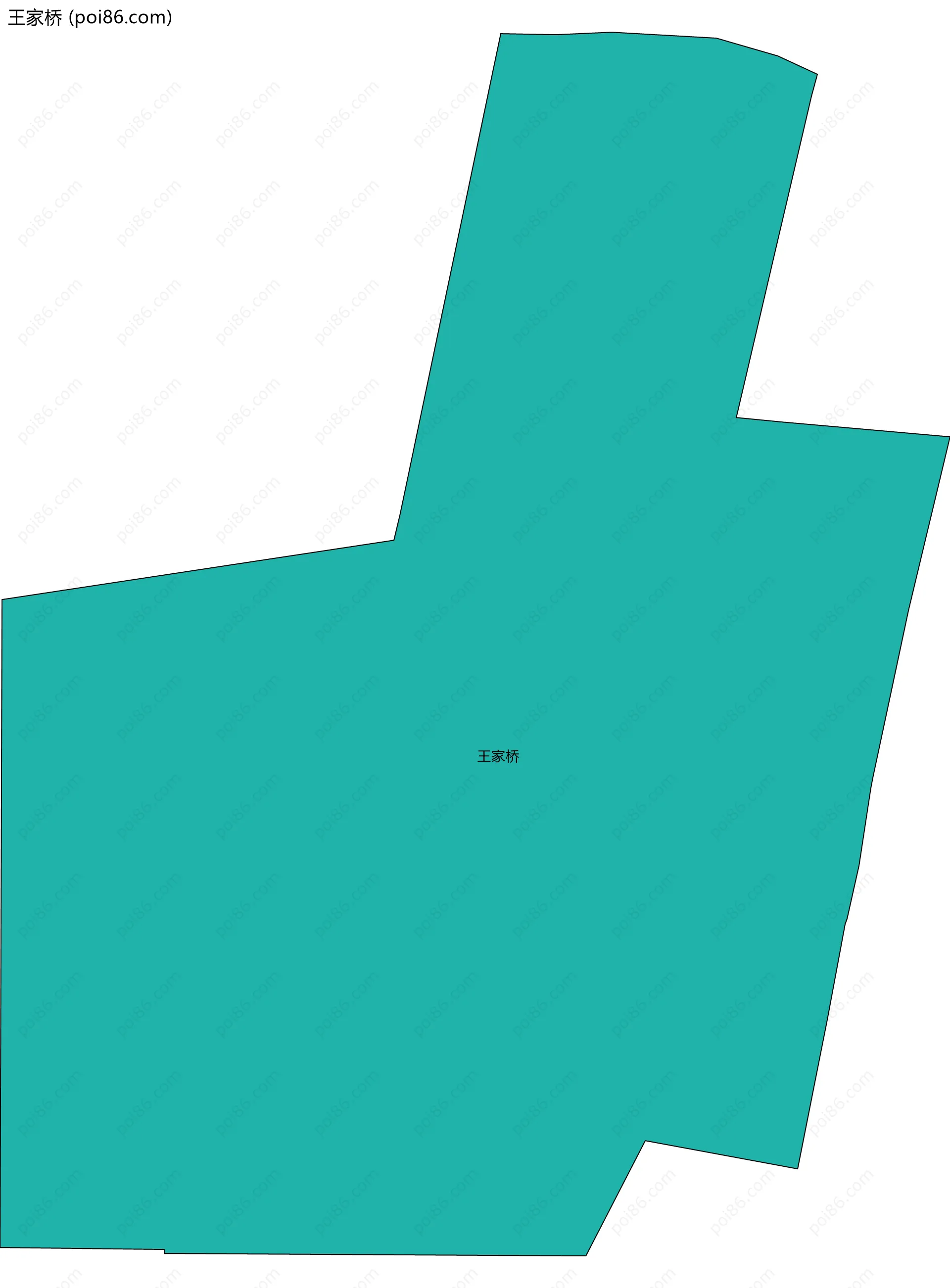 王家桥边界地图