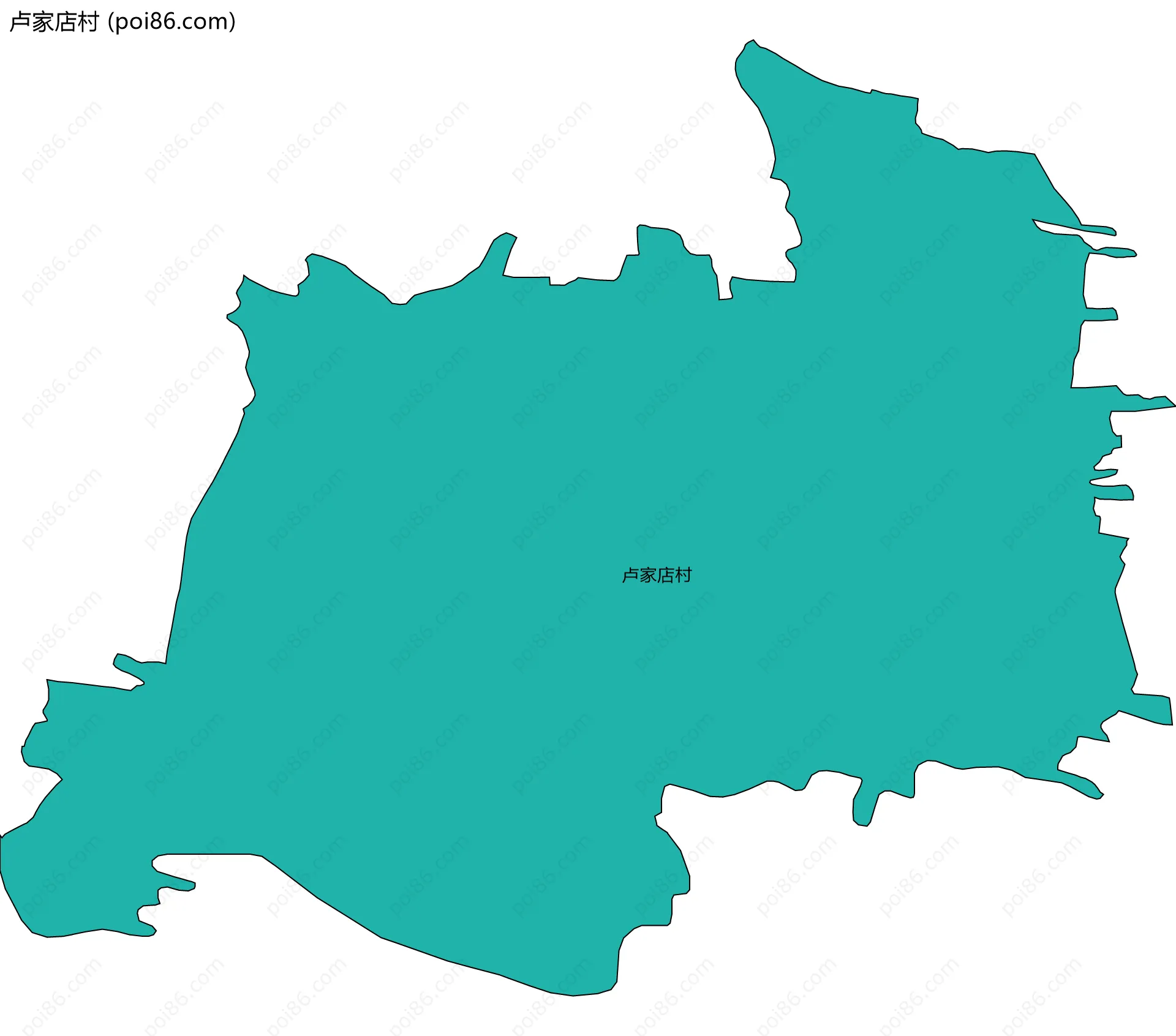 卢家店村边界地图