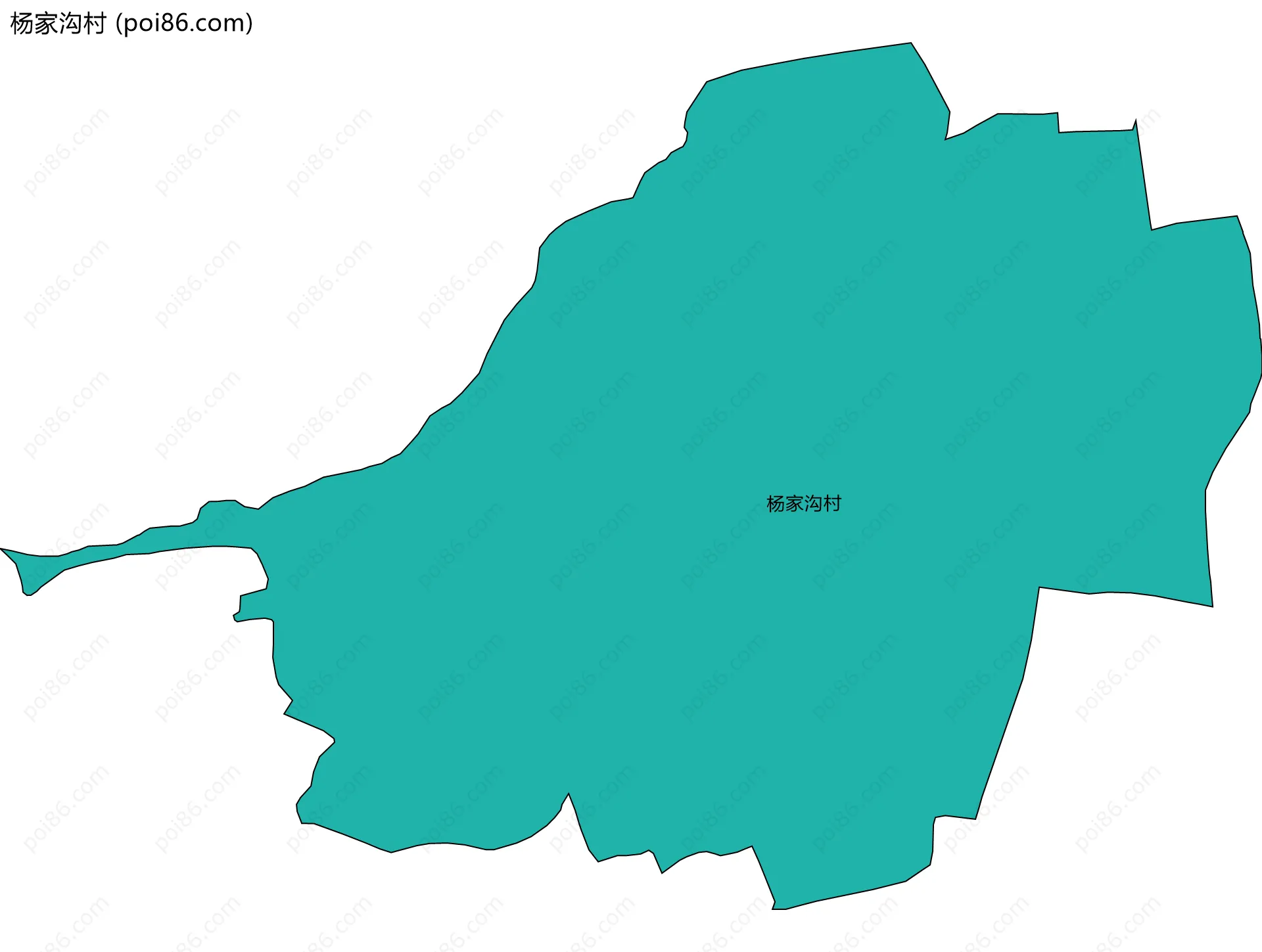 杨家沟村边界地图