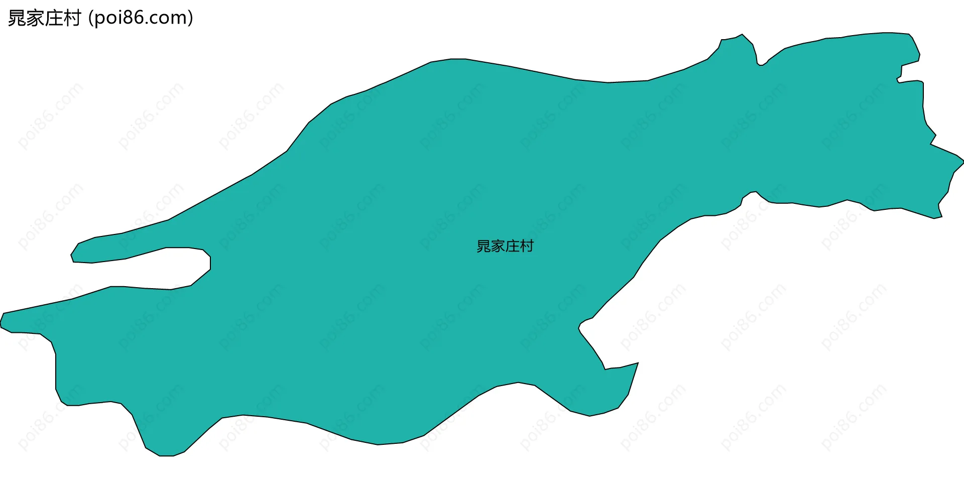 晁家庄村边界地图