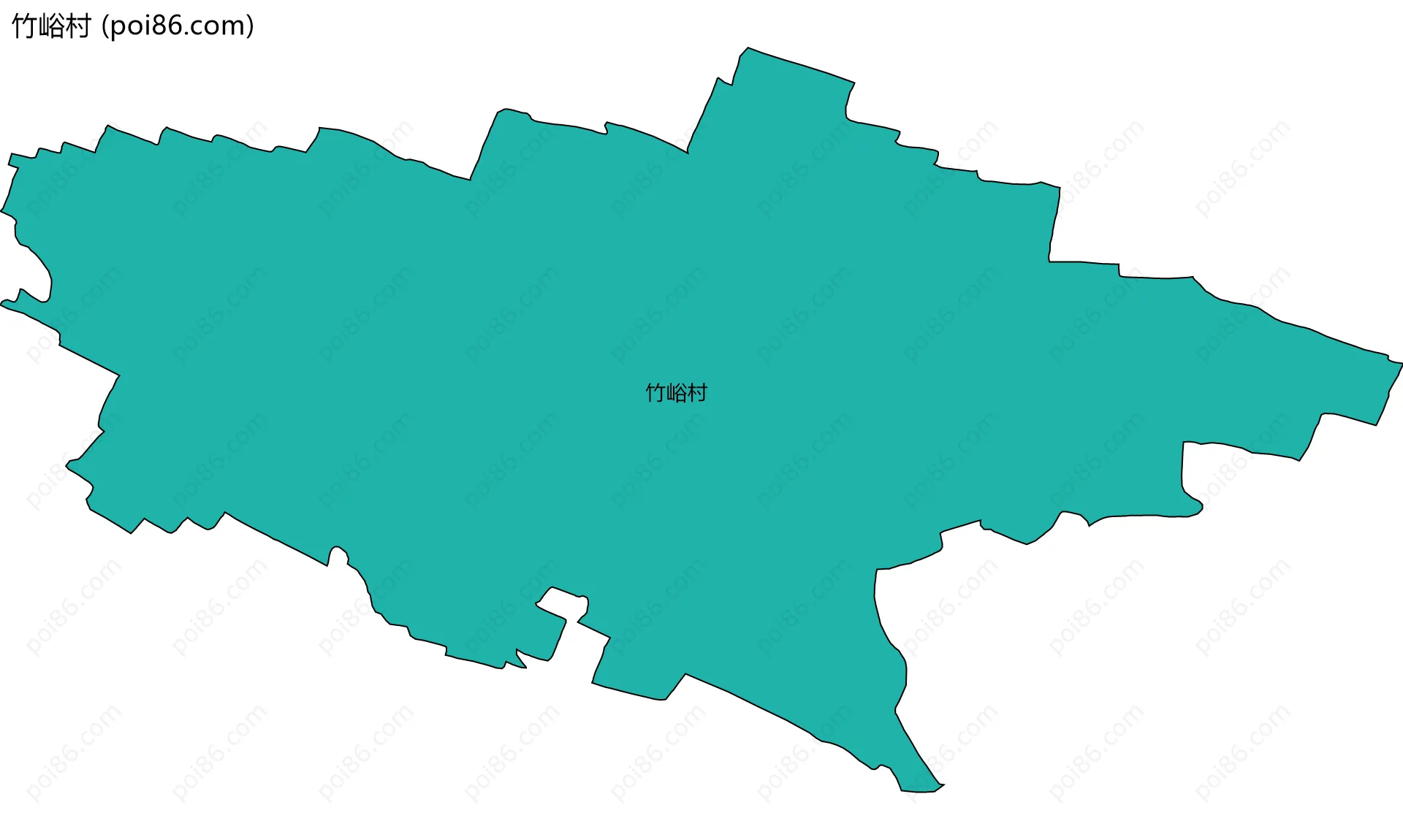 竹峪村边界地图