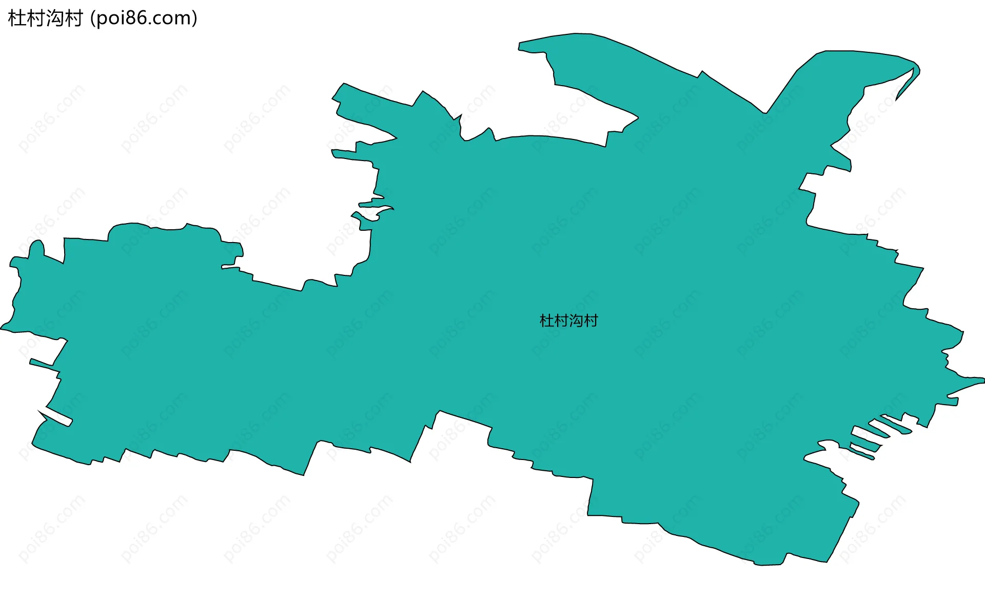 杜村沟村边界地图