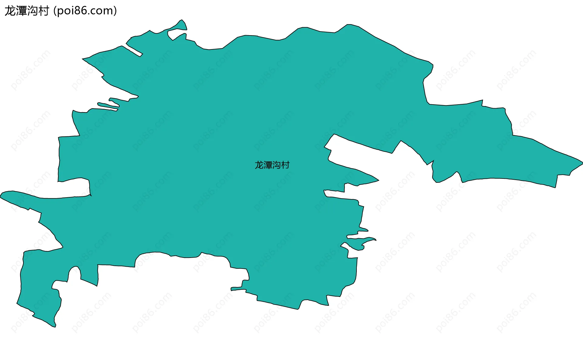 龙潭沟村边界地图