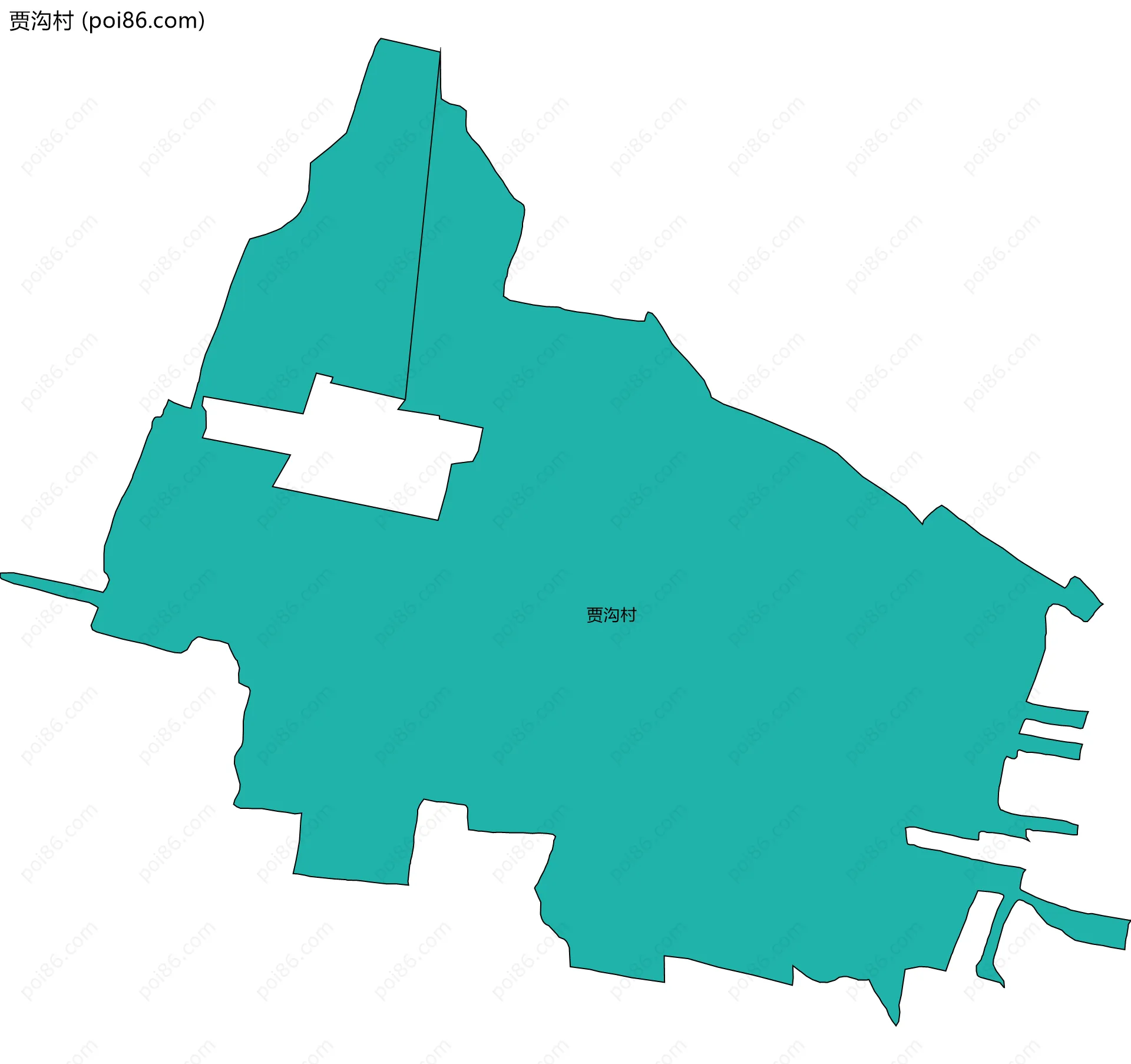 贾沟村边界地图