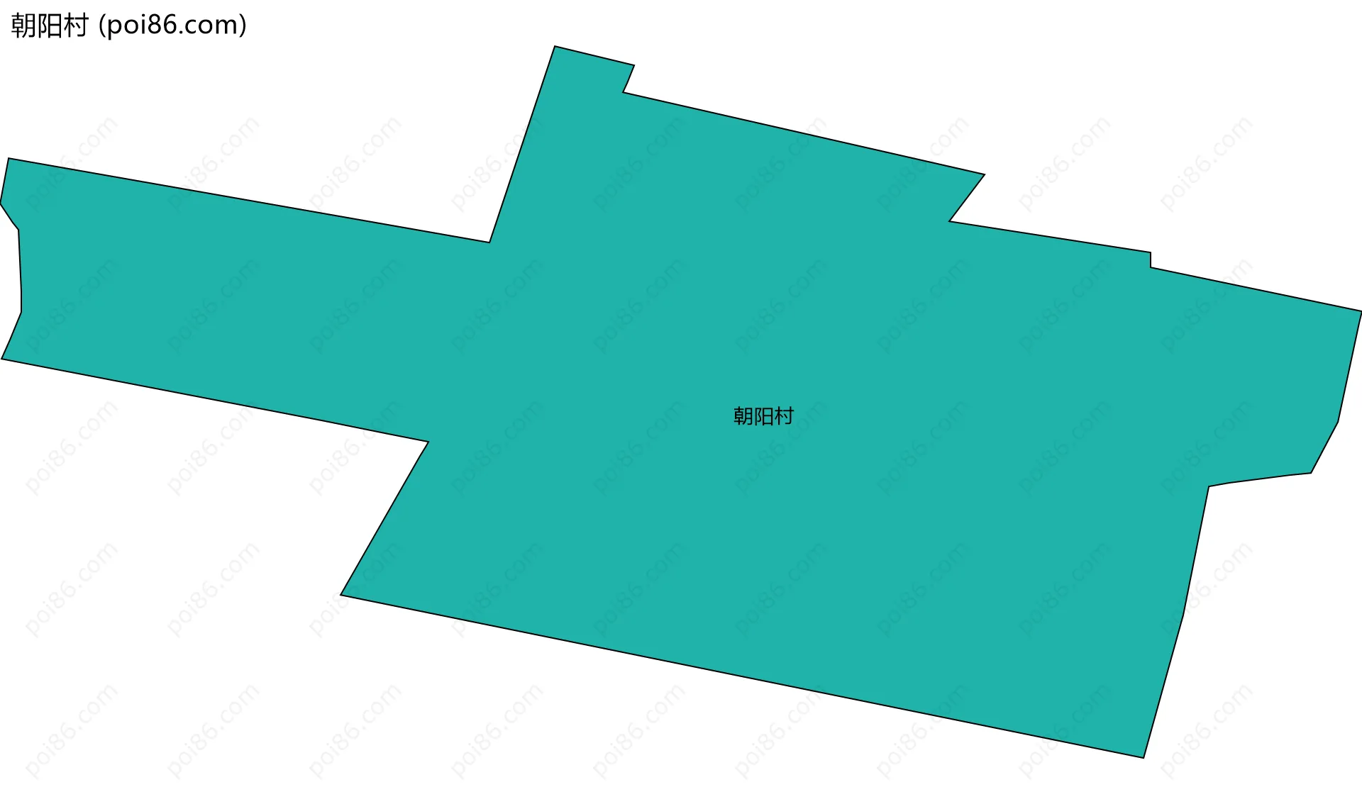 朝阳村边界地图