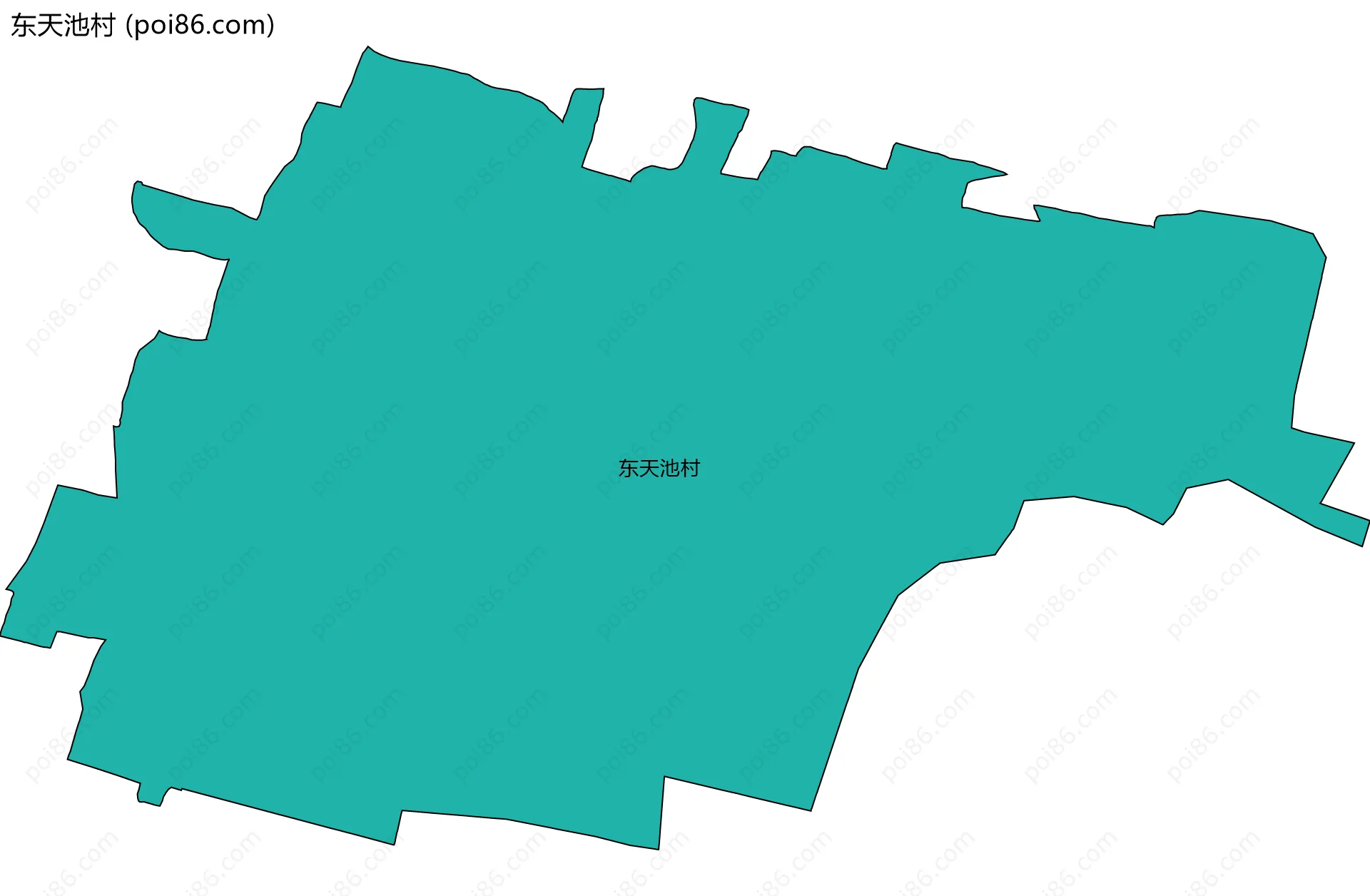 东天池村边界地图