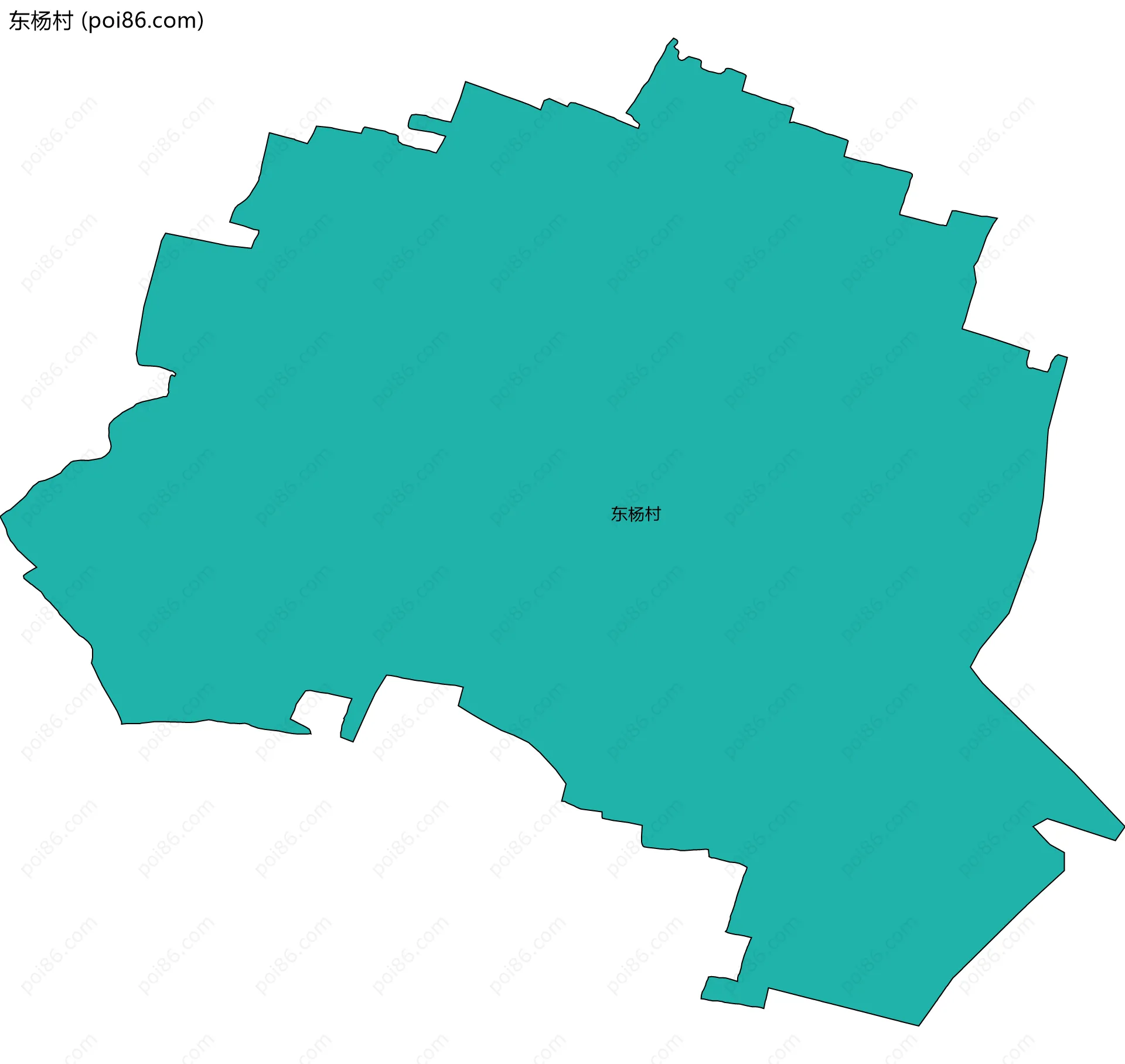 东杨村边界地图