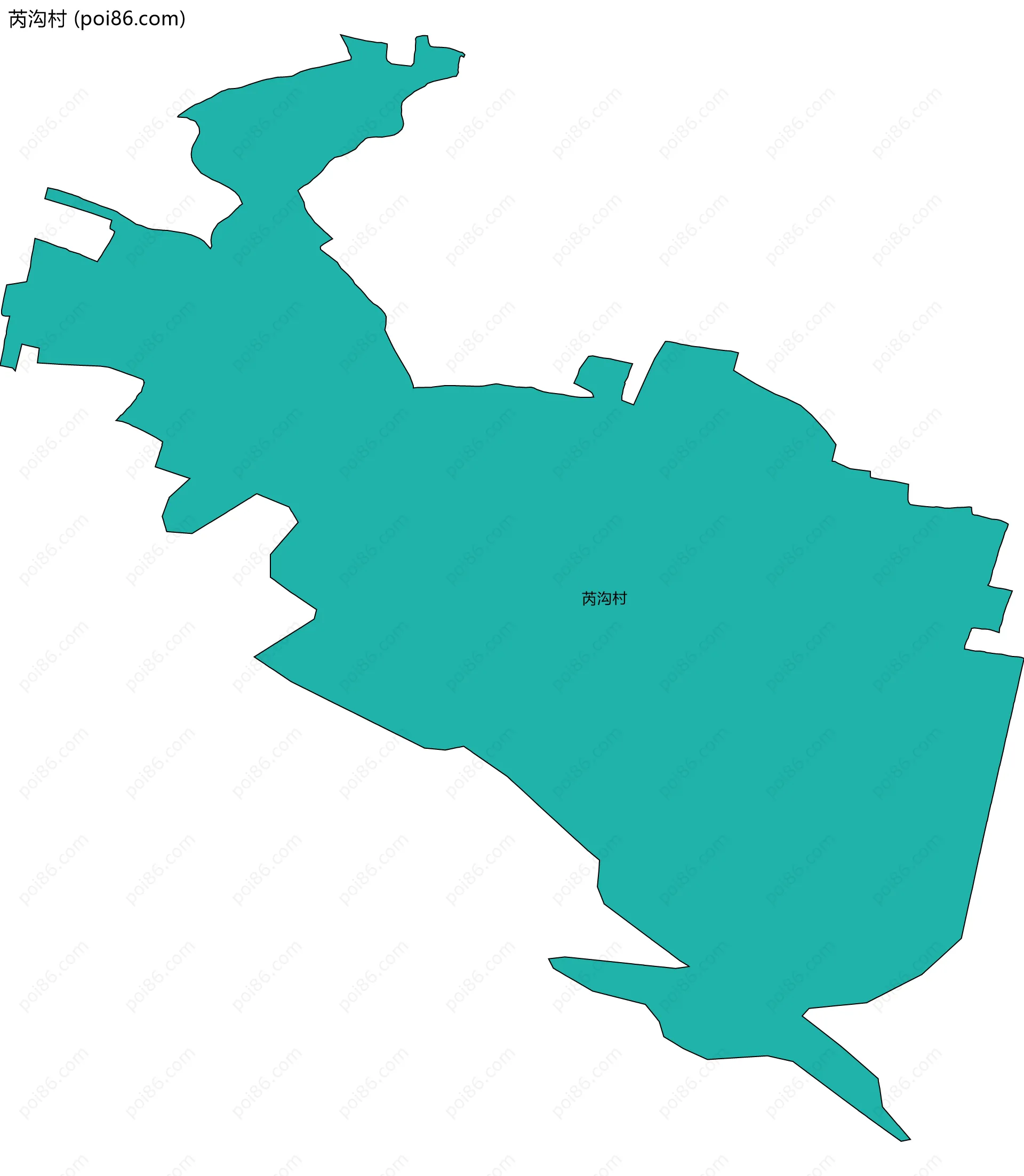 芮沟村边界地图