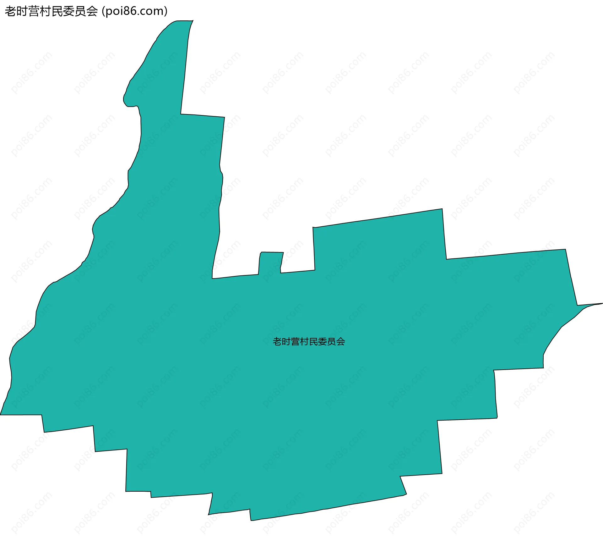 老时营村民委员会边界地图