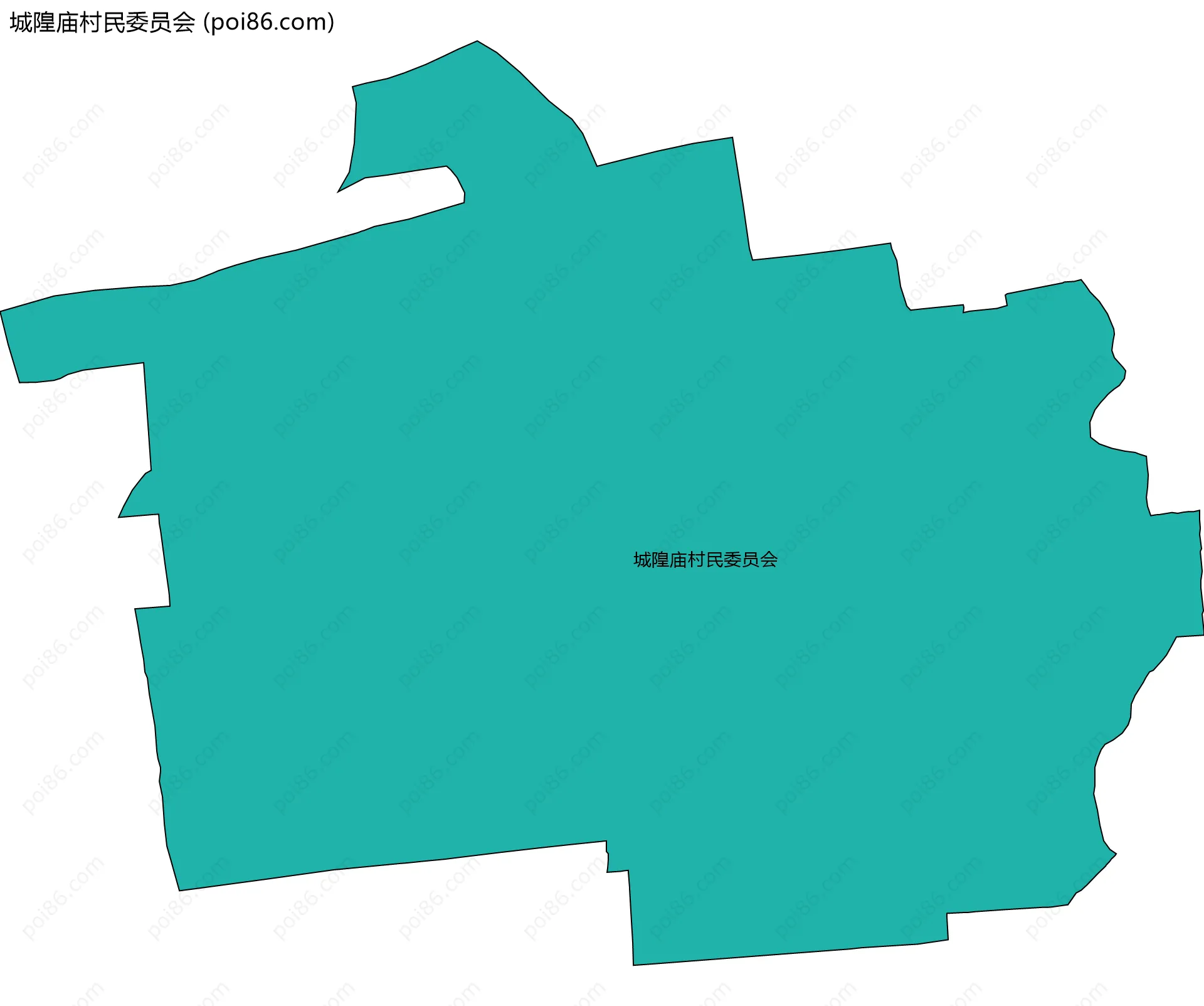城隍庙村民委员会边界地图