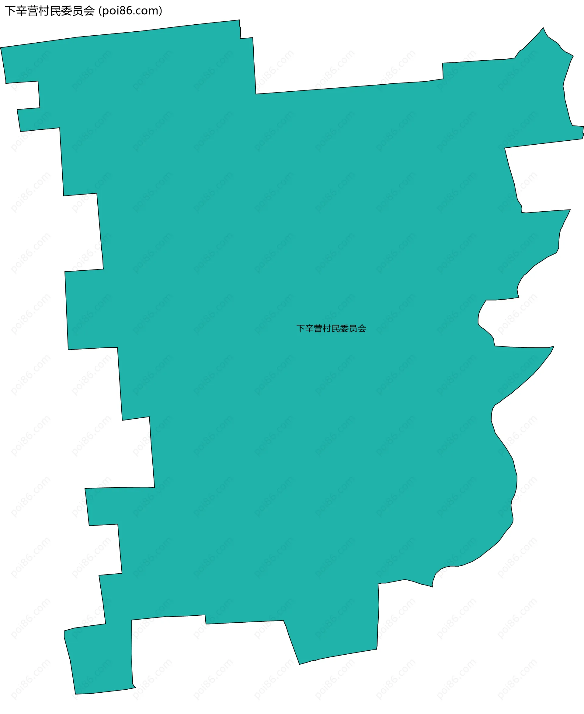 下辛营村民委员会边界地图
