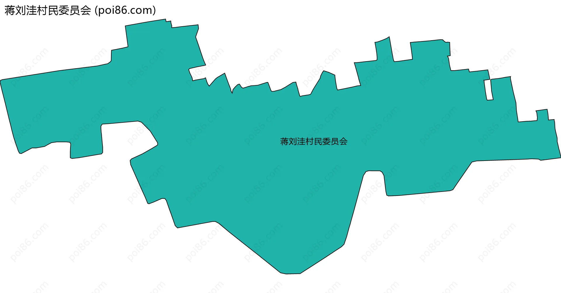 蒋刘洼村民委员会边界地图