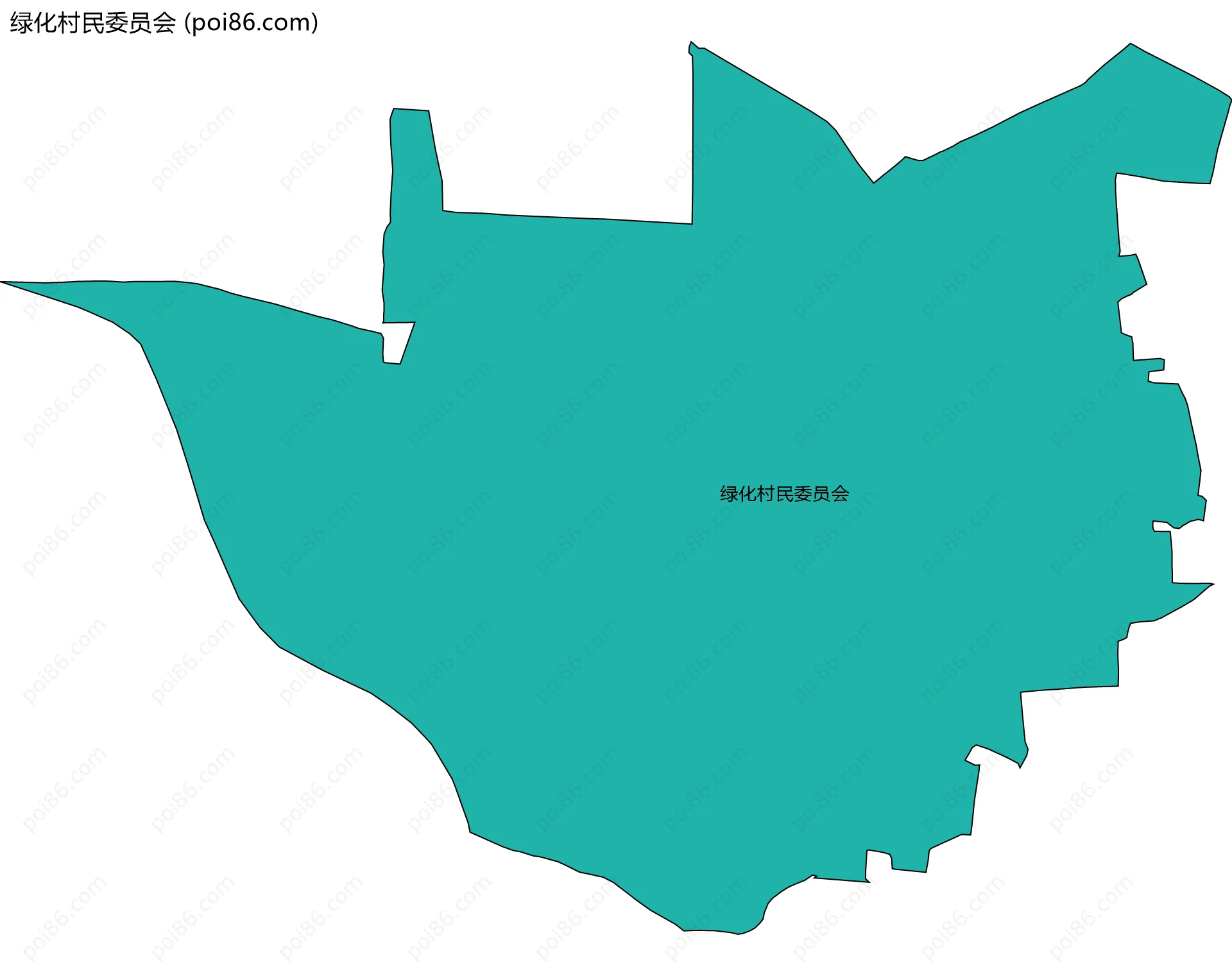 绿化村民委员会边界地图