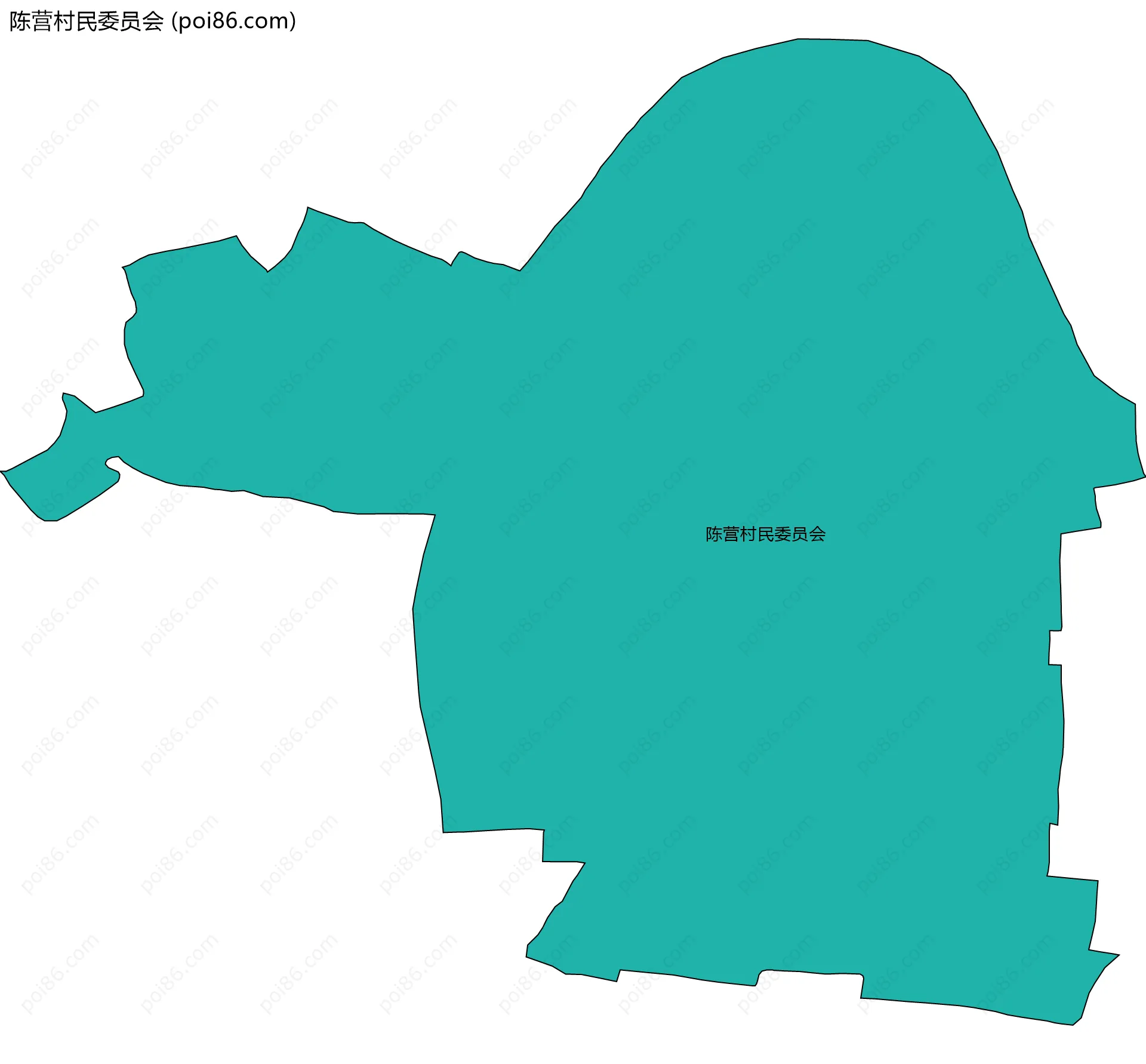 陈营村民委员会边界地图