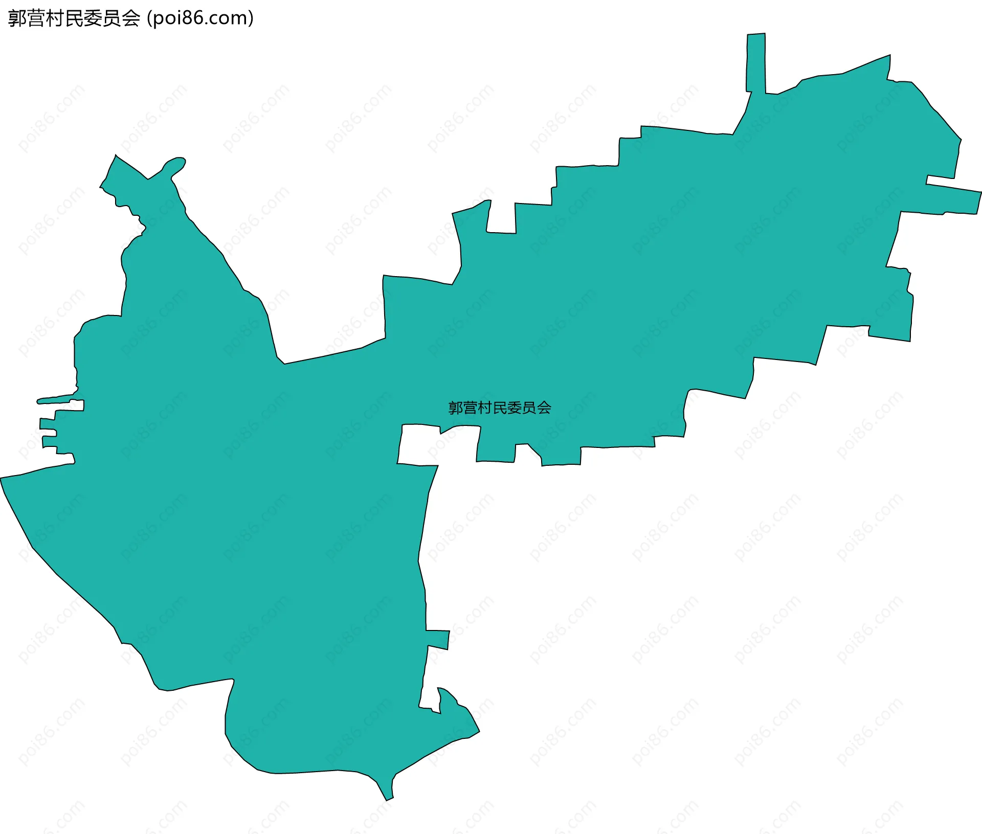 郭营村民委员会边界地图