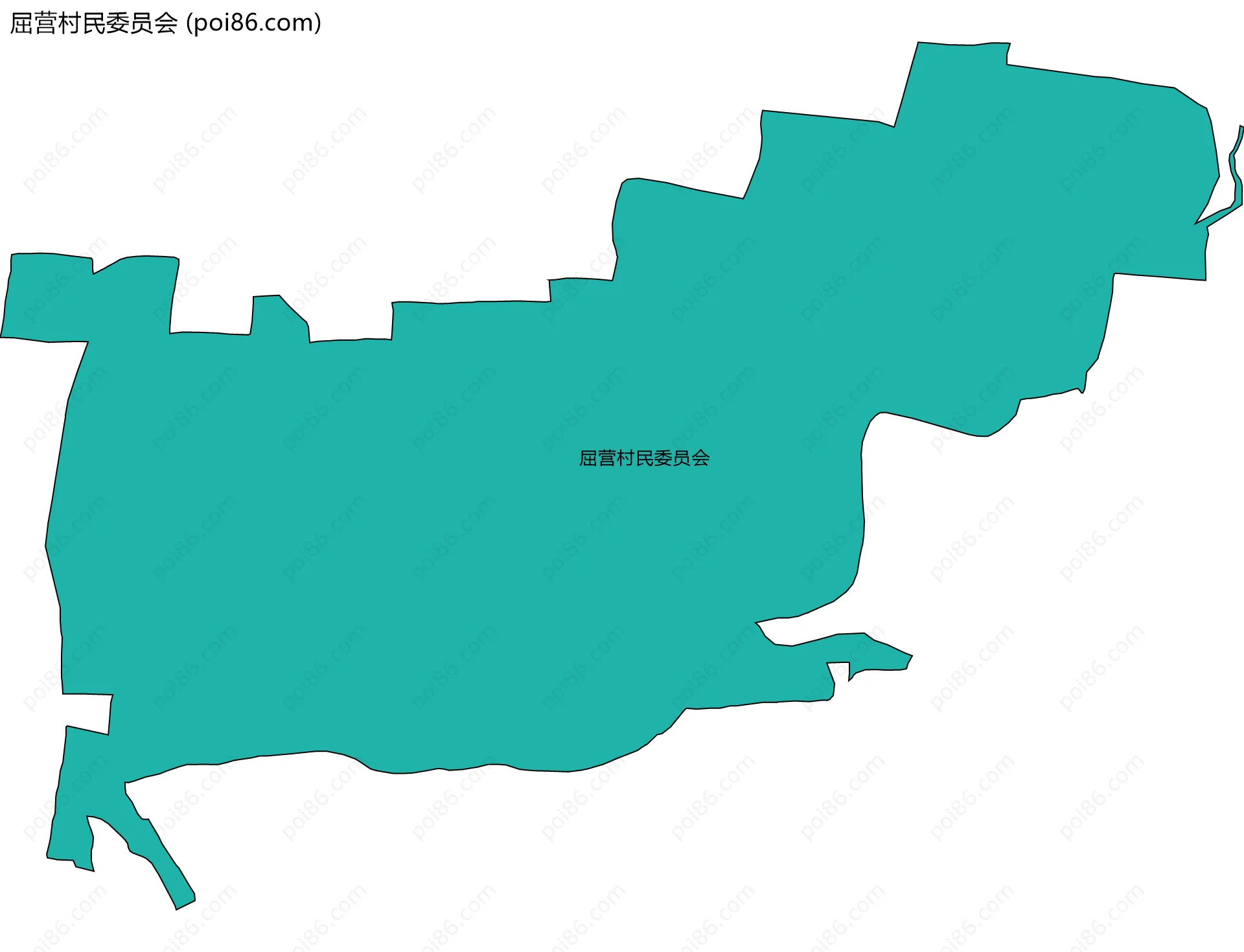 屈营村民委员会边界地图