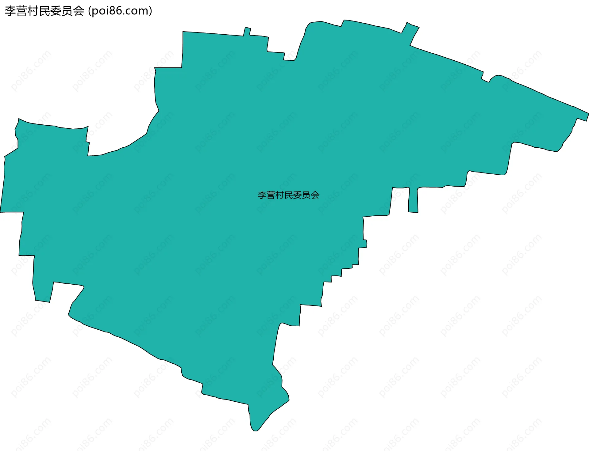 李营村民委员会边界地图