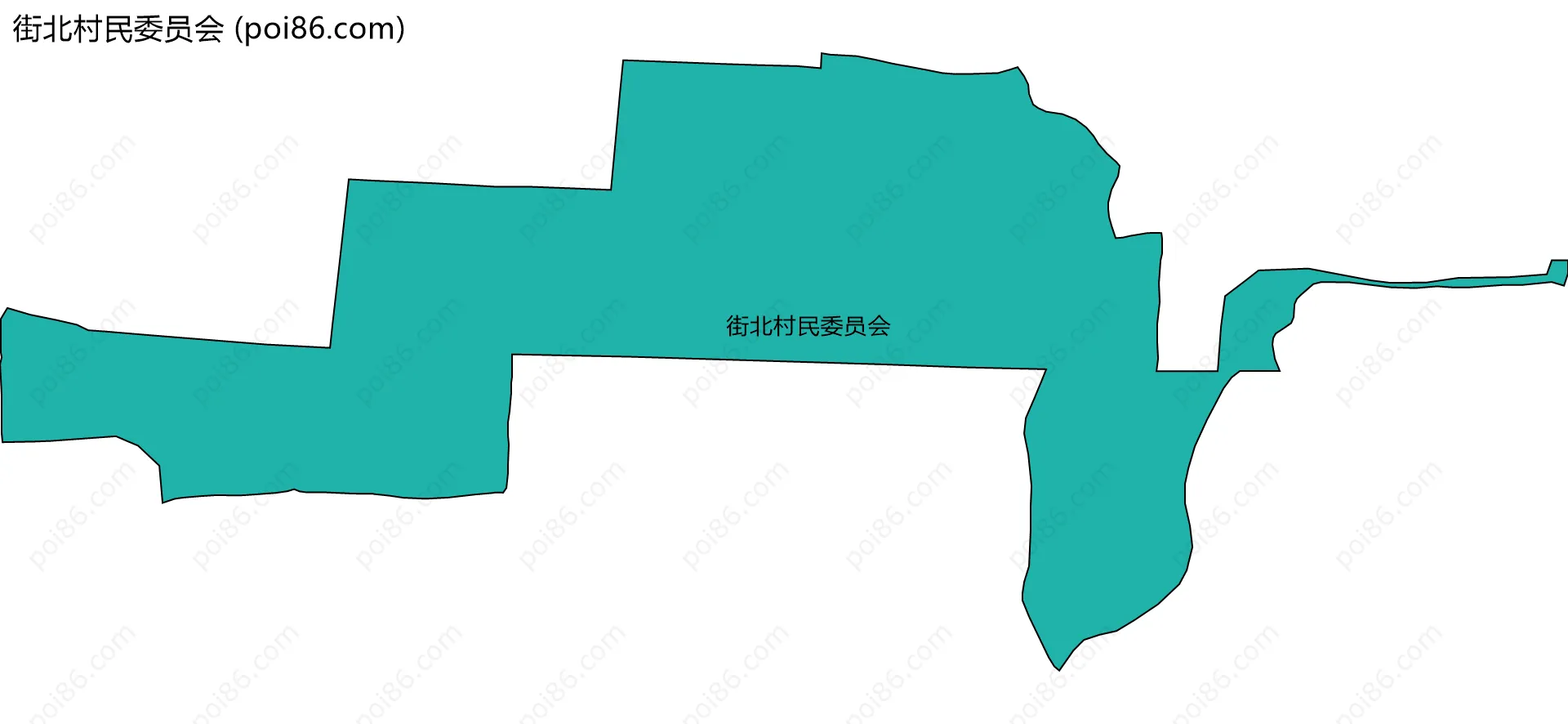 街北村民委员会边界地图