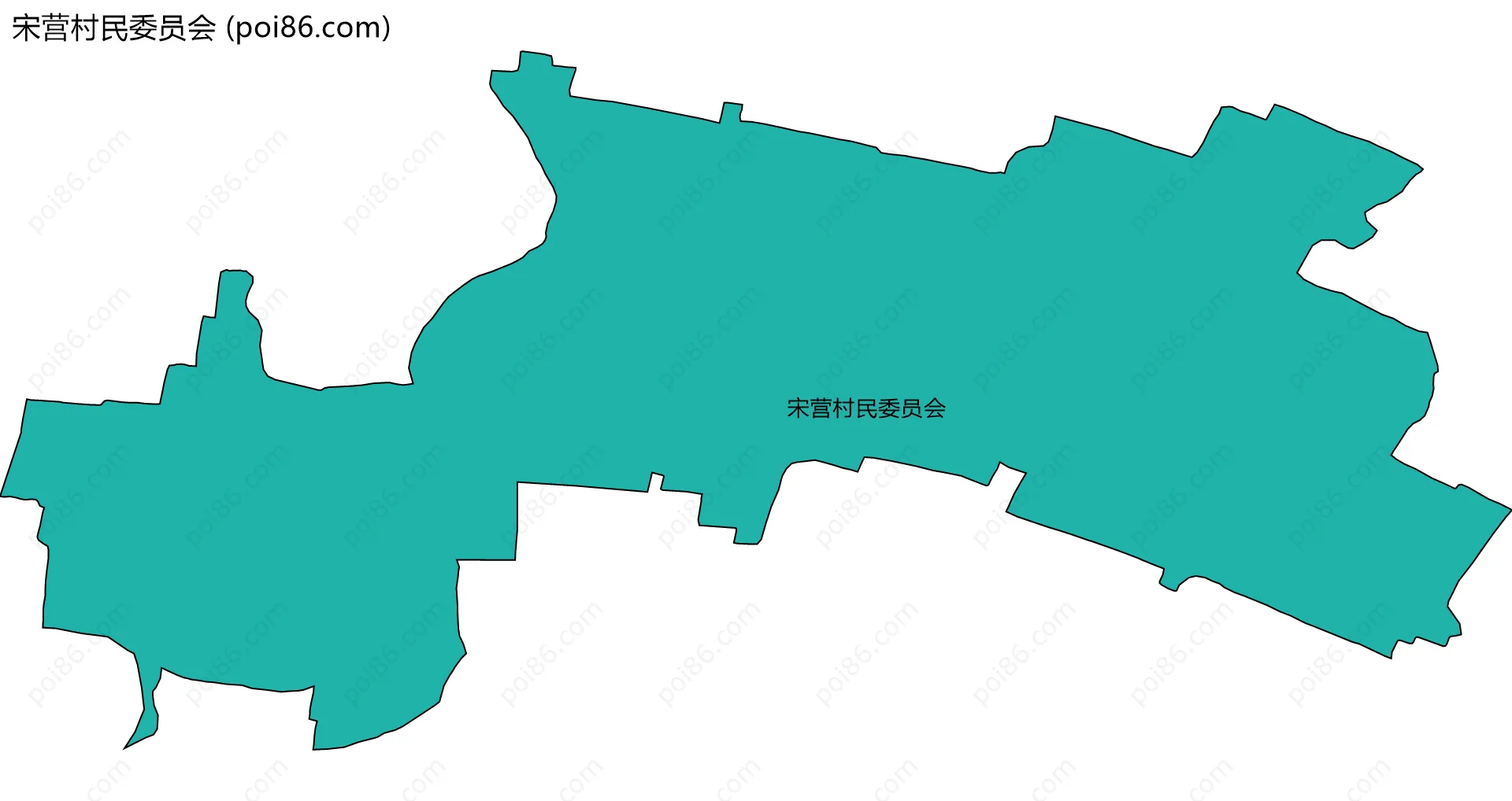 宋营村民委员会边界地图