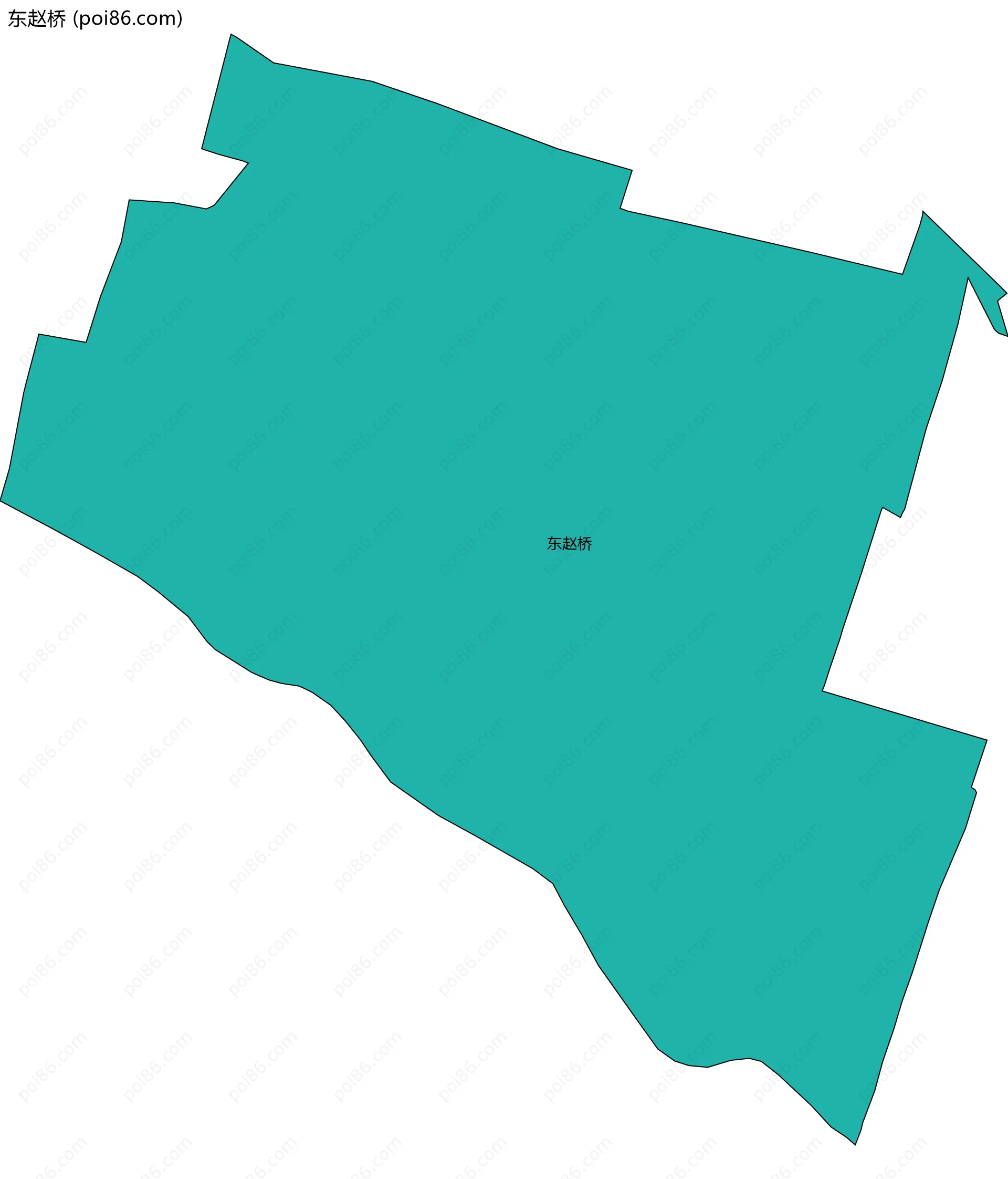 东赵桥边界地图