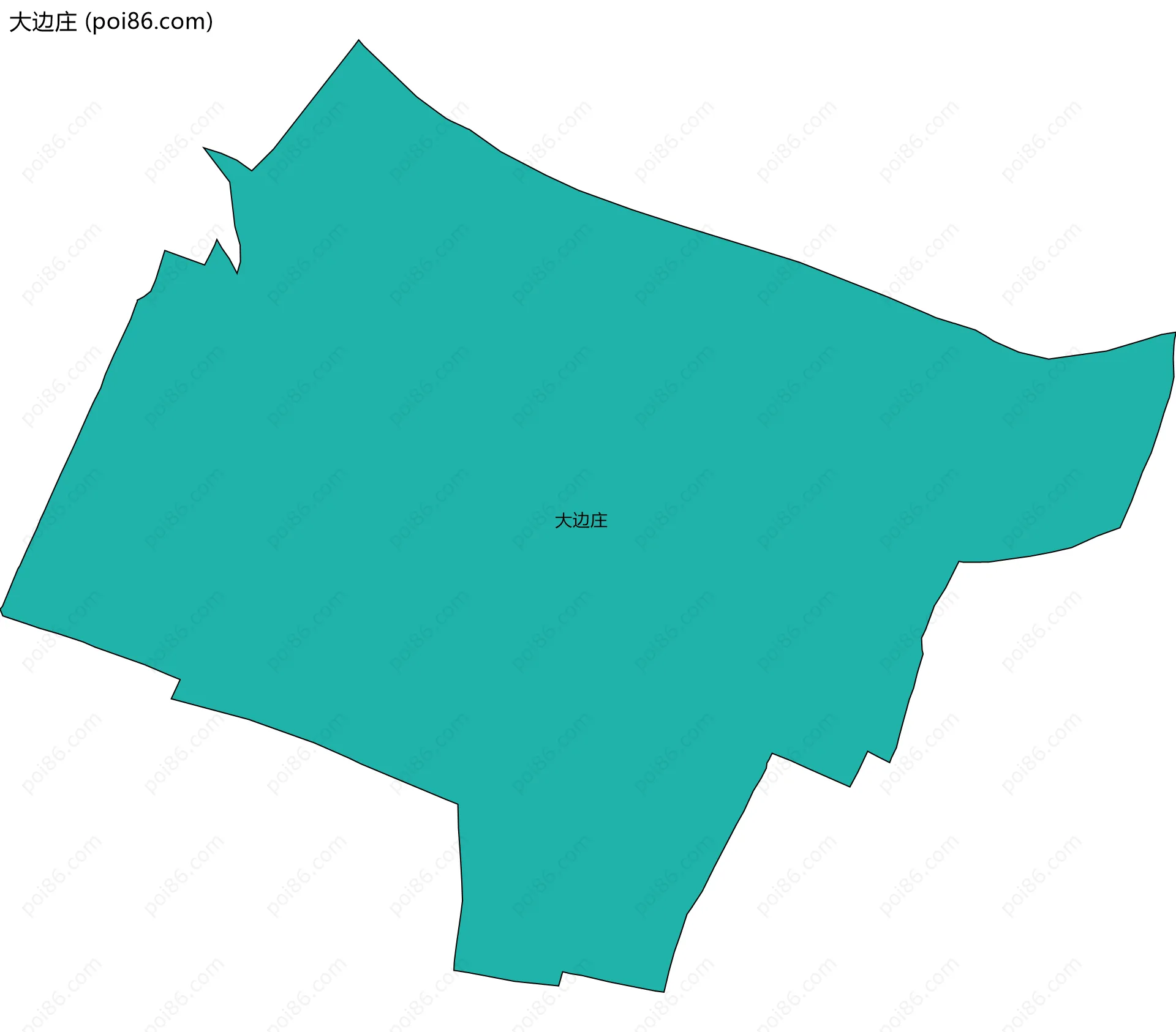 大边庄边界地图