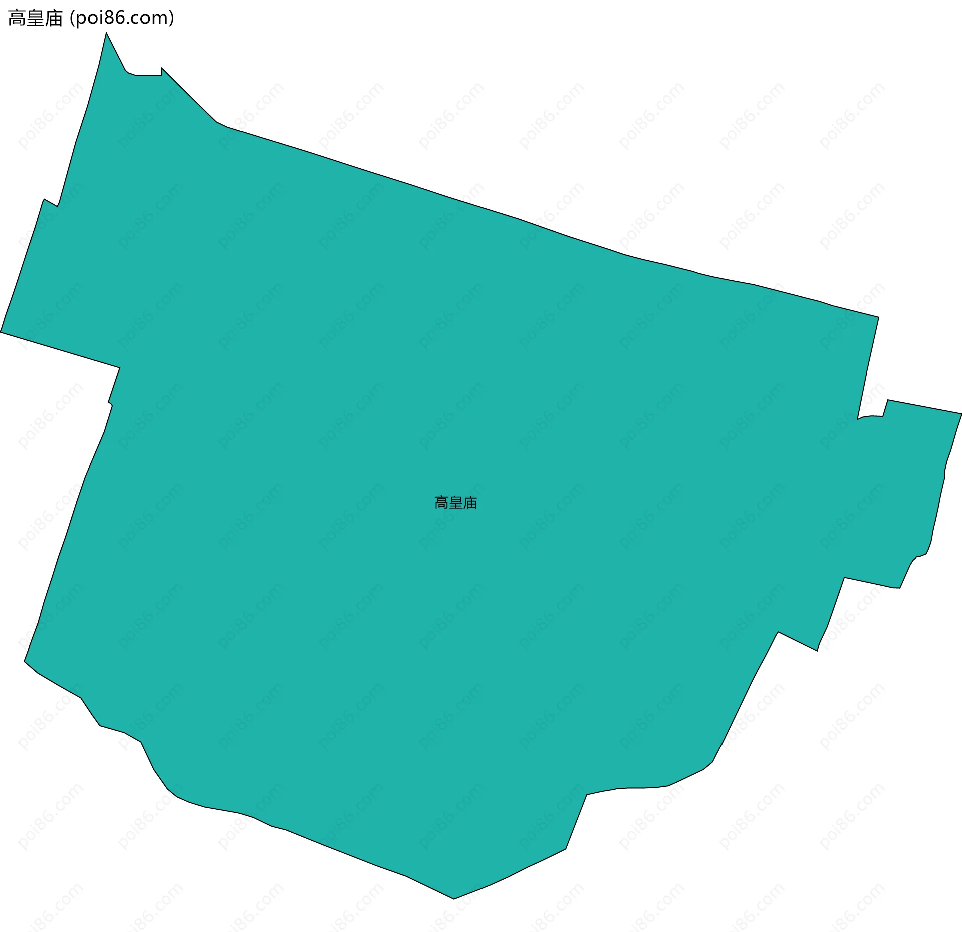 高皇庙边界地图