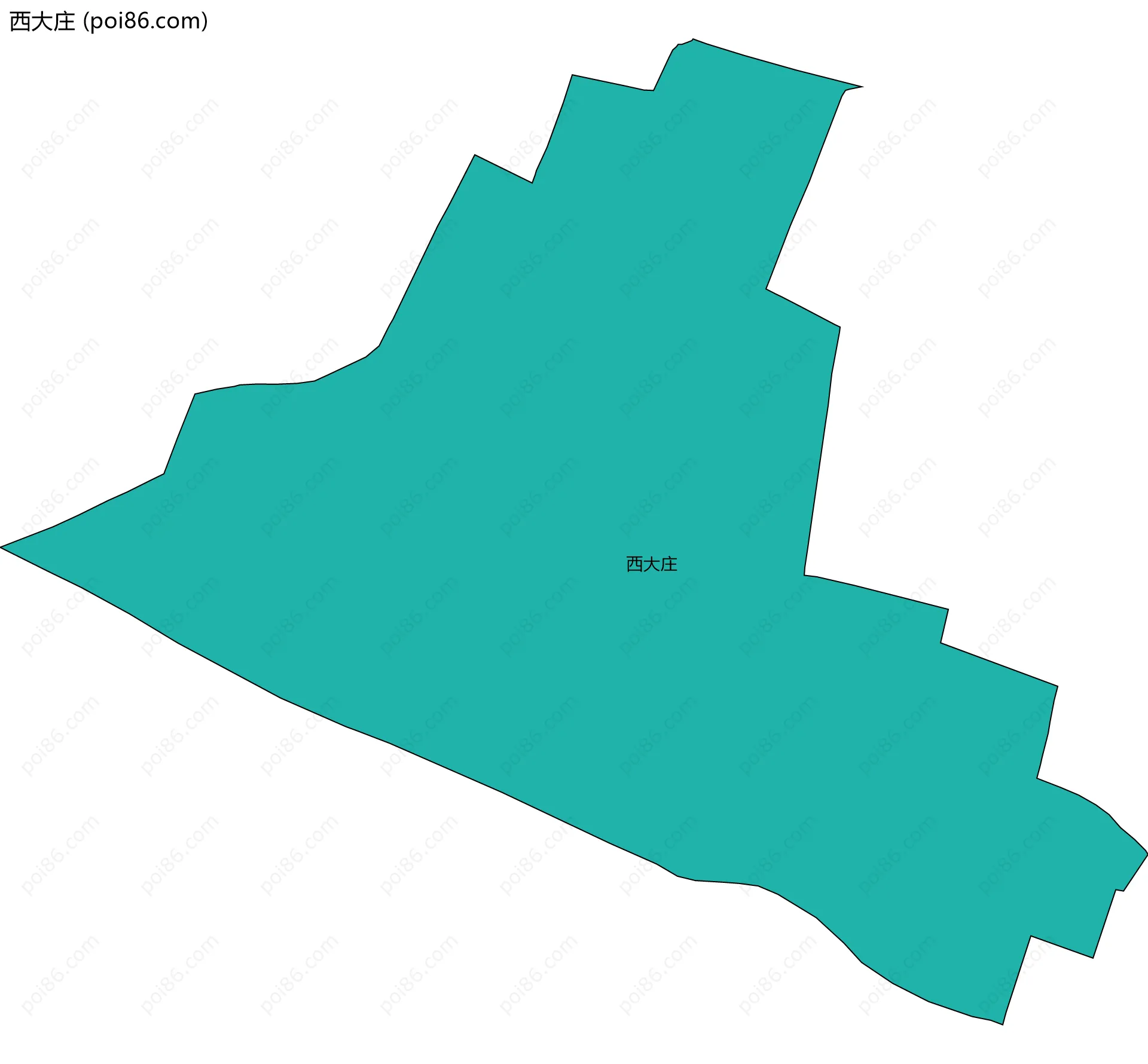西大庄边界地图