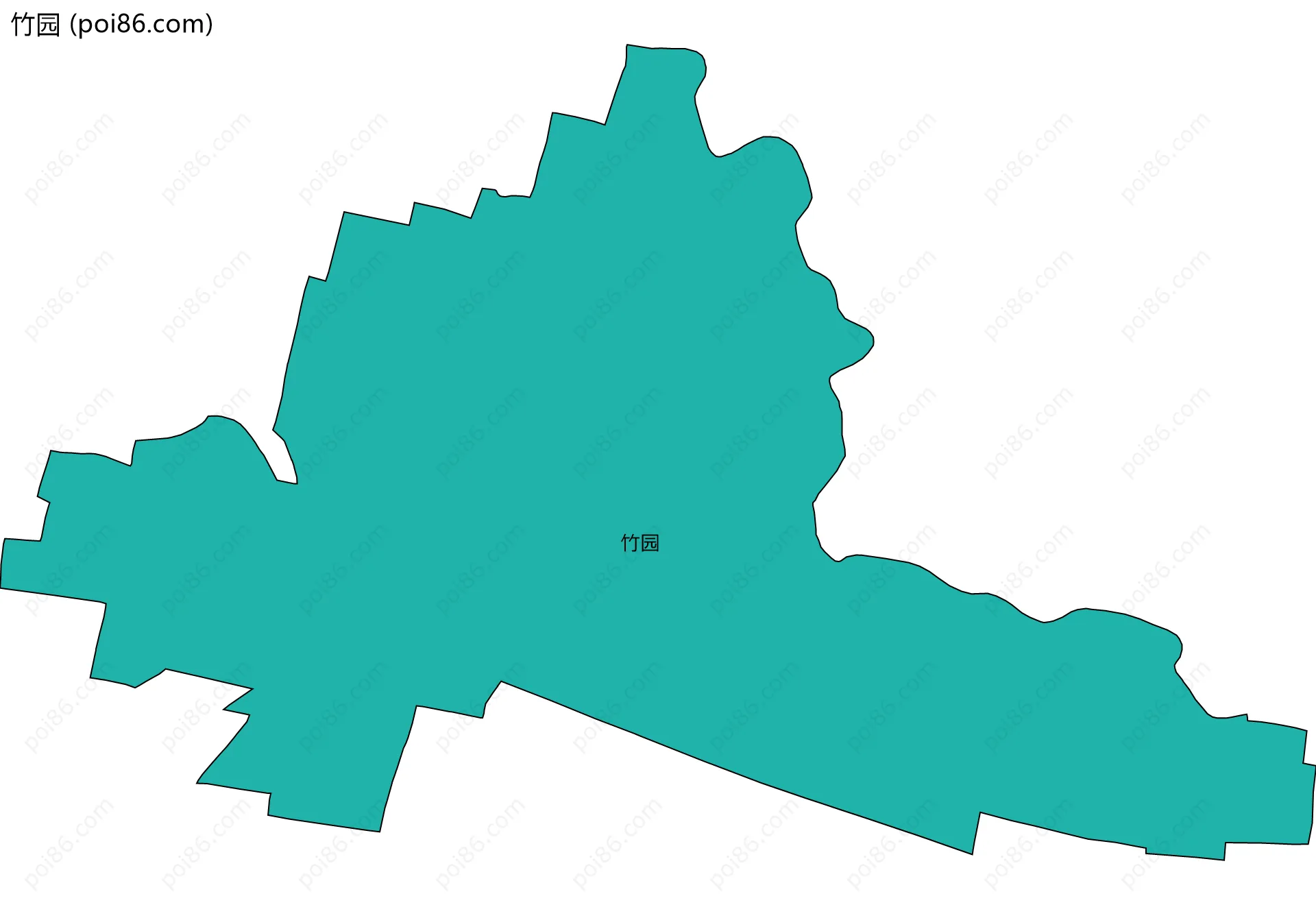 竹园边界地图