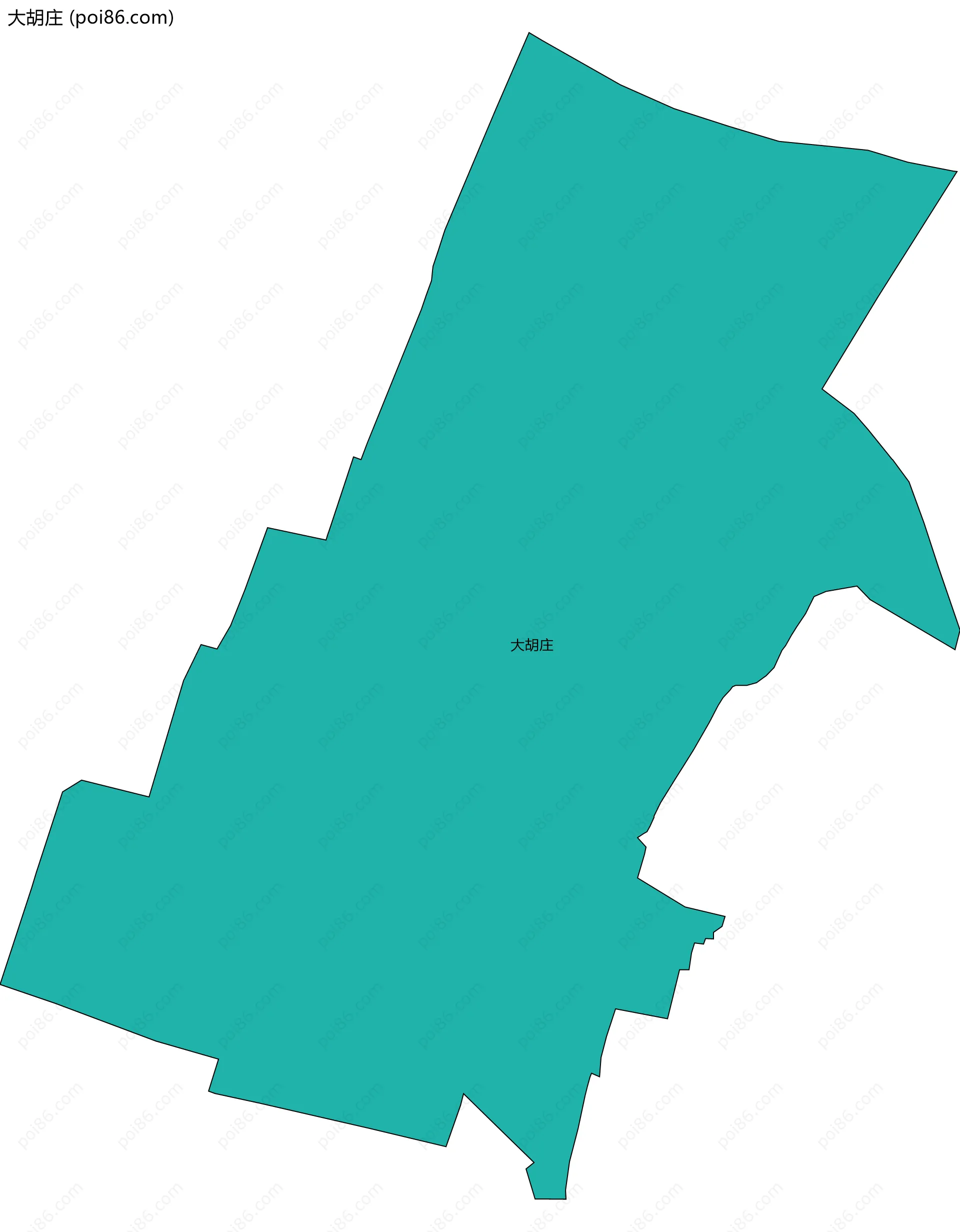 大胡庄边界地图