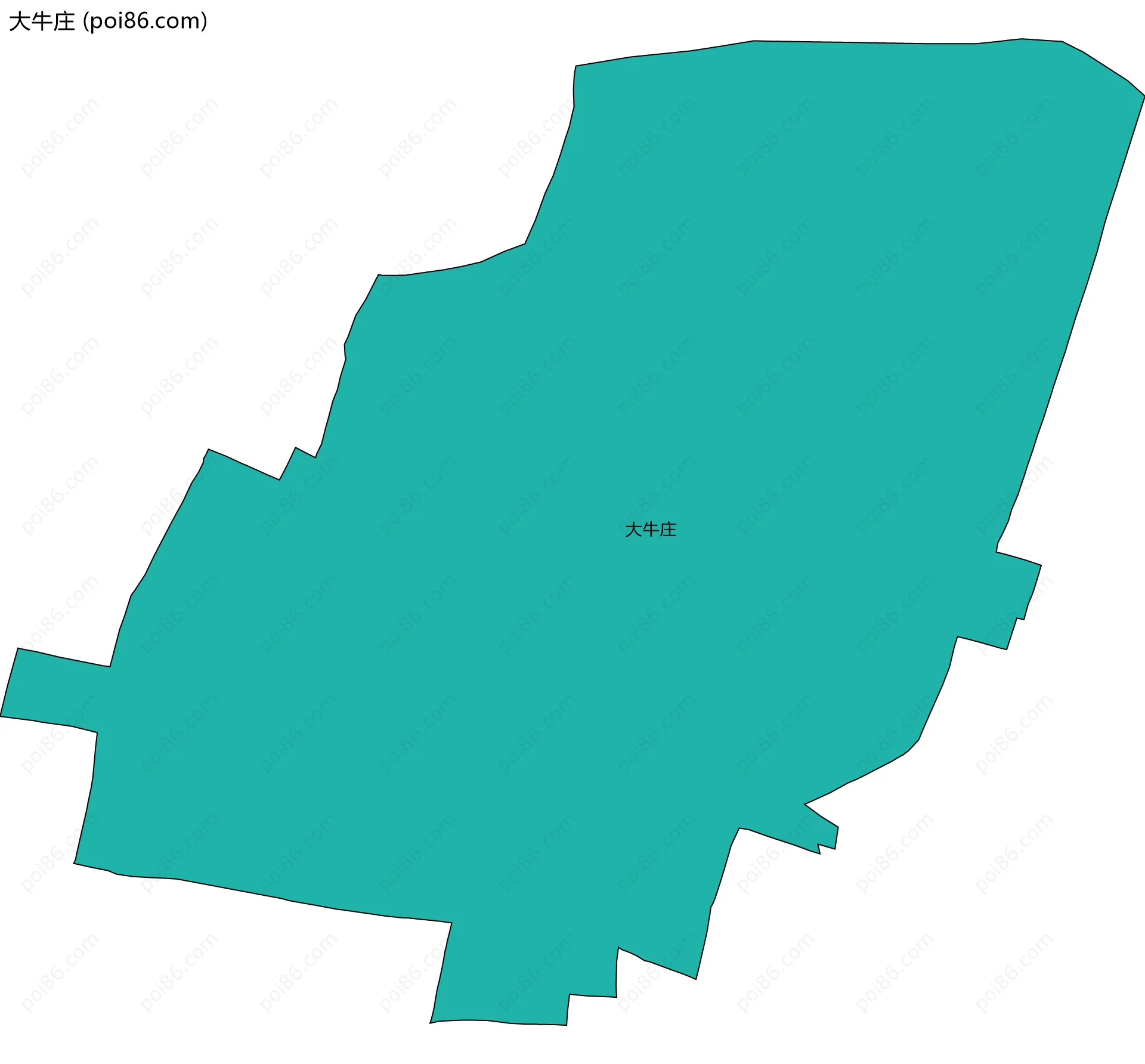 大牛庄边界地图