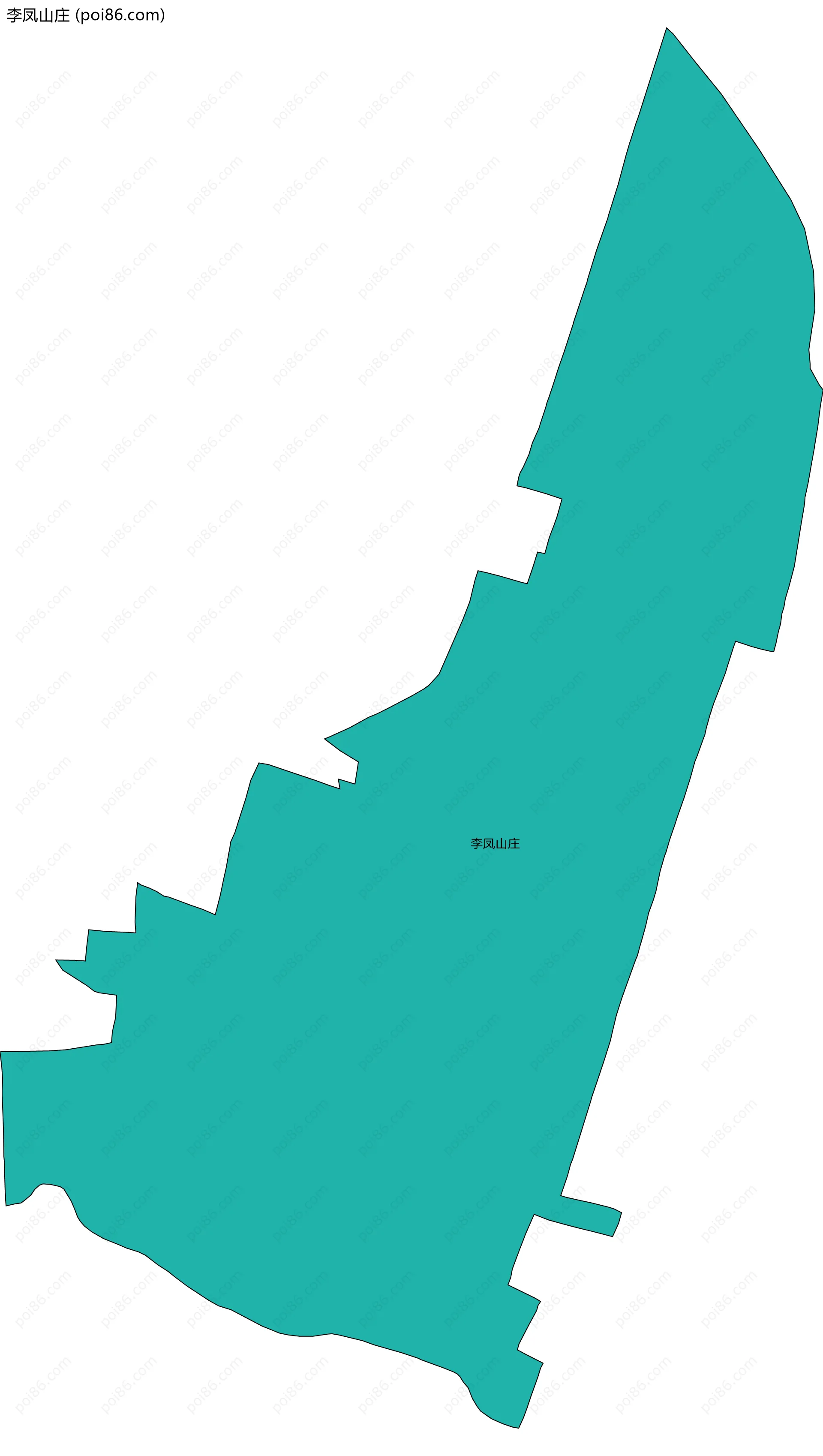 李凤山庄边界地图