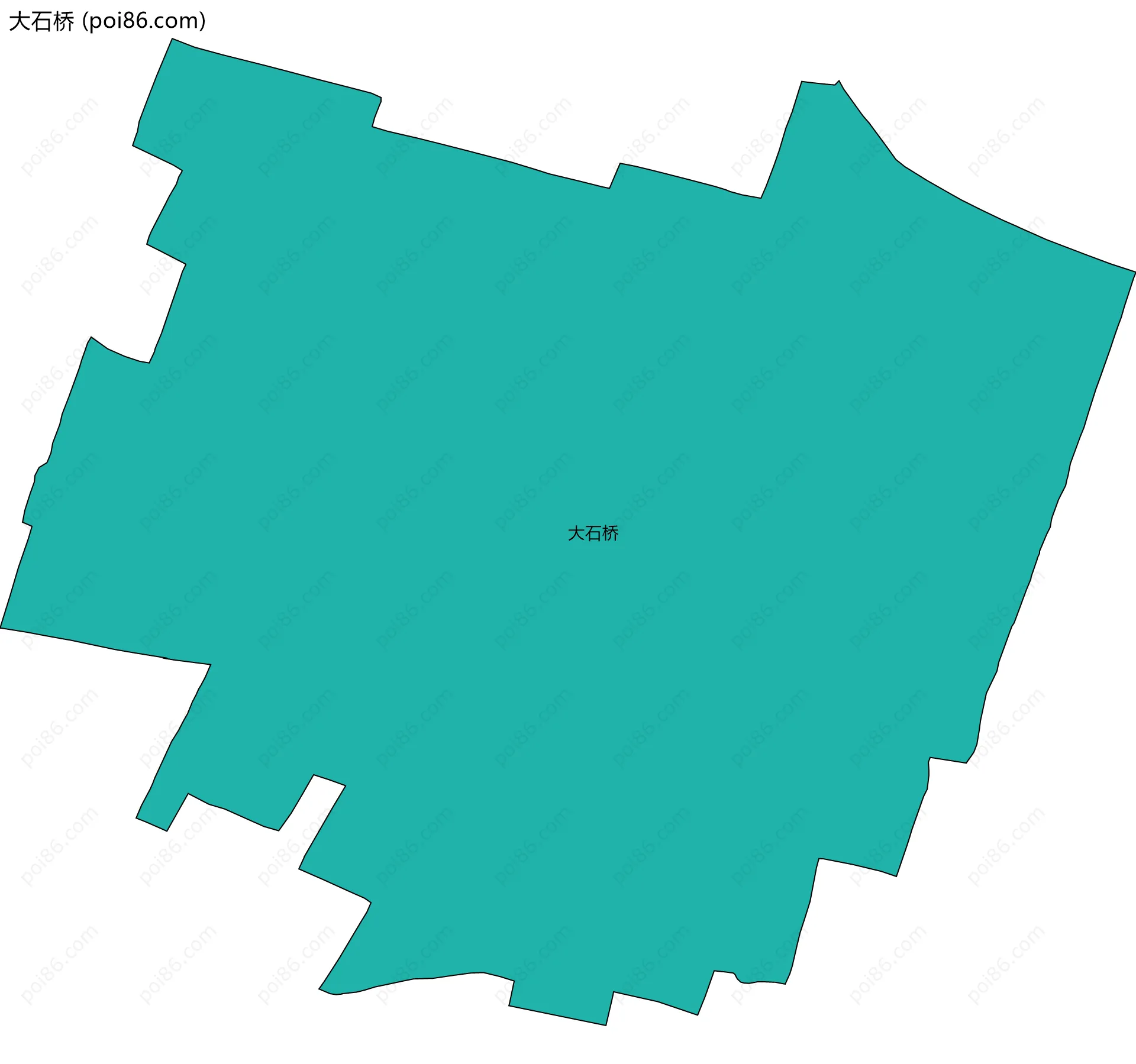 大石桥边界地图