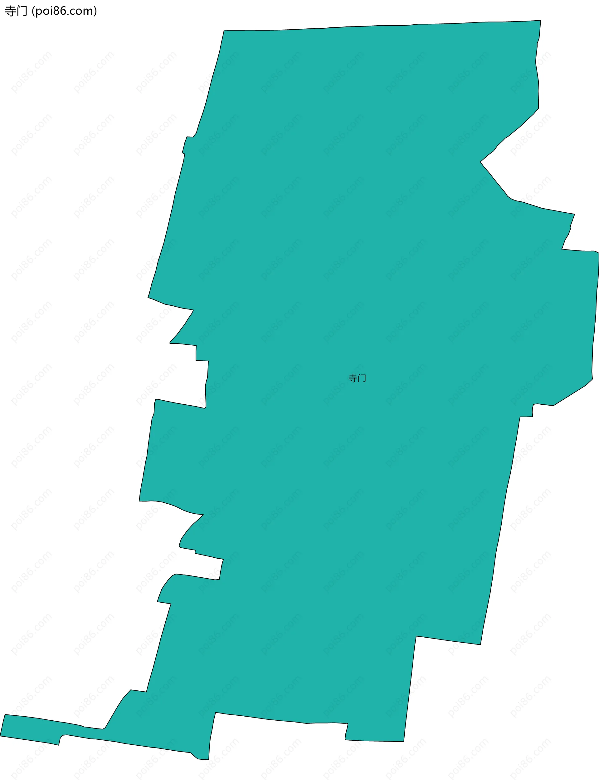 寺门边界地图