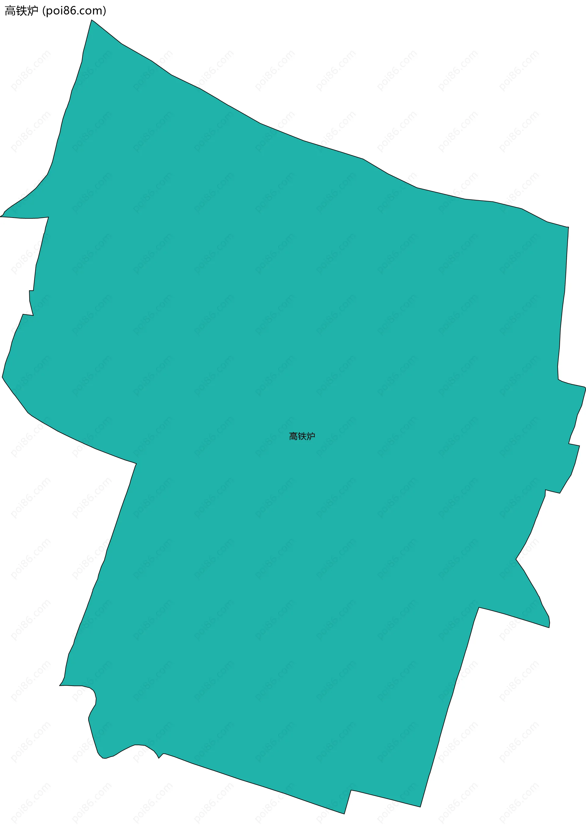 高铁炉边界地图