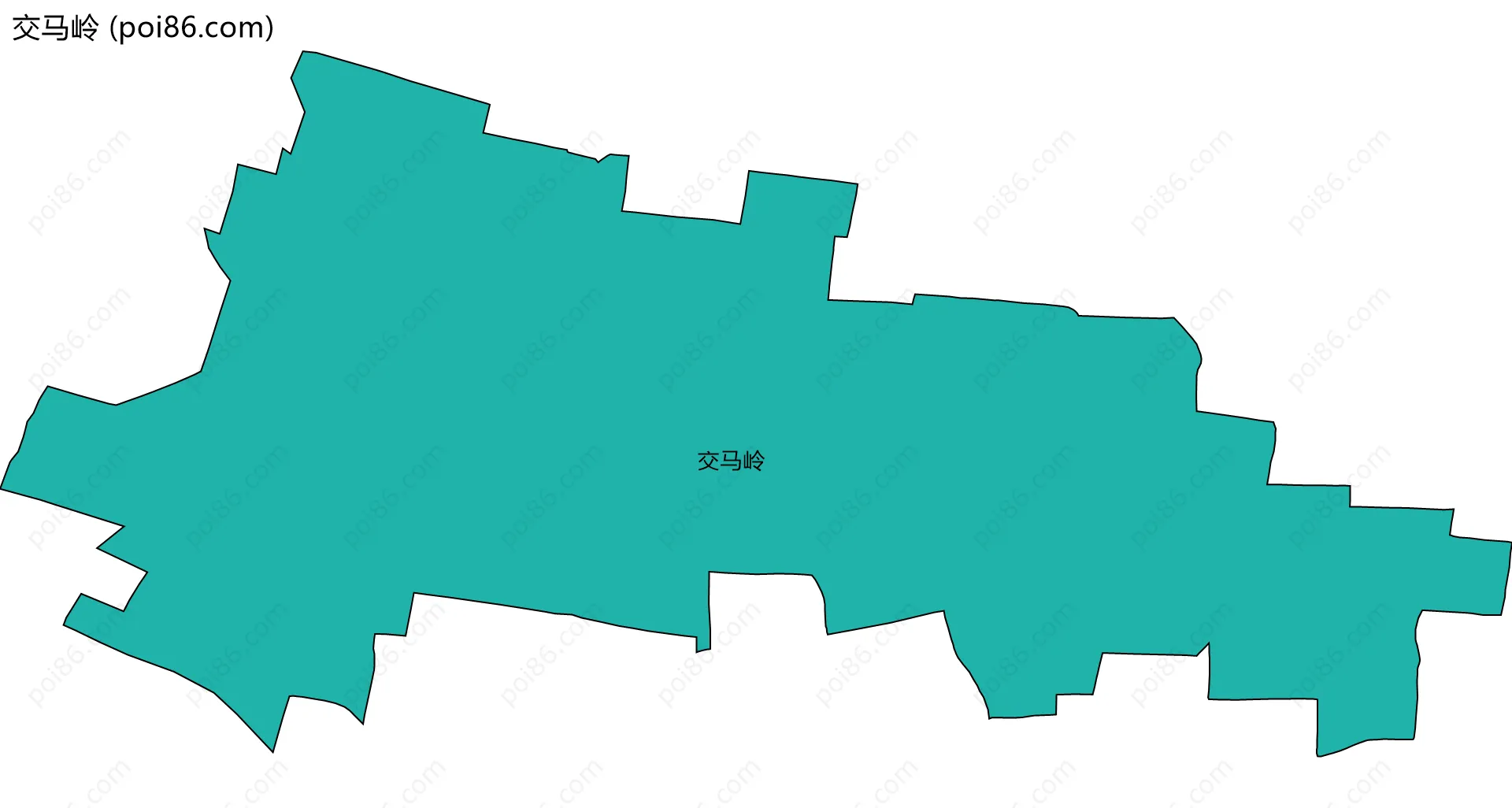 交马岭边界地图