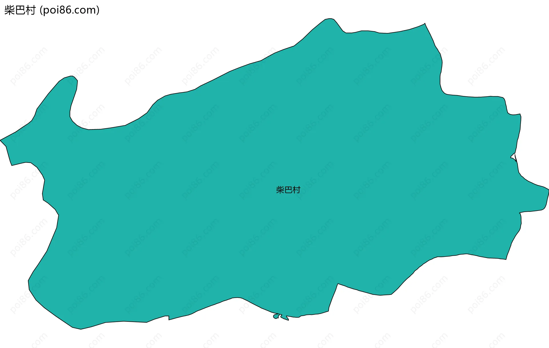 柴巴村边界地图