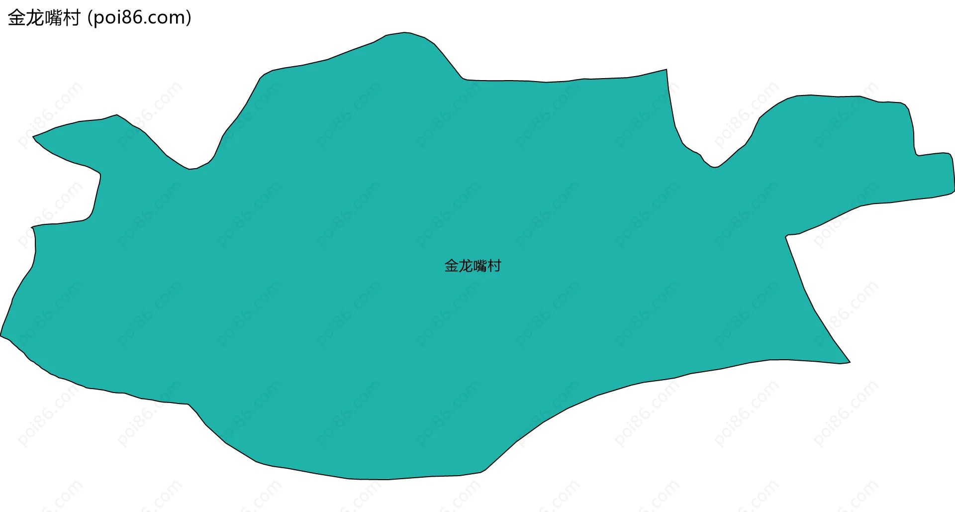 金龙嘴村边界地图