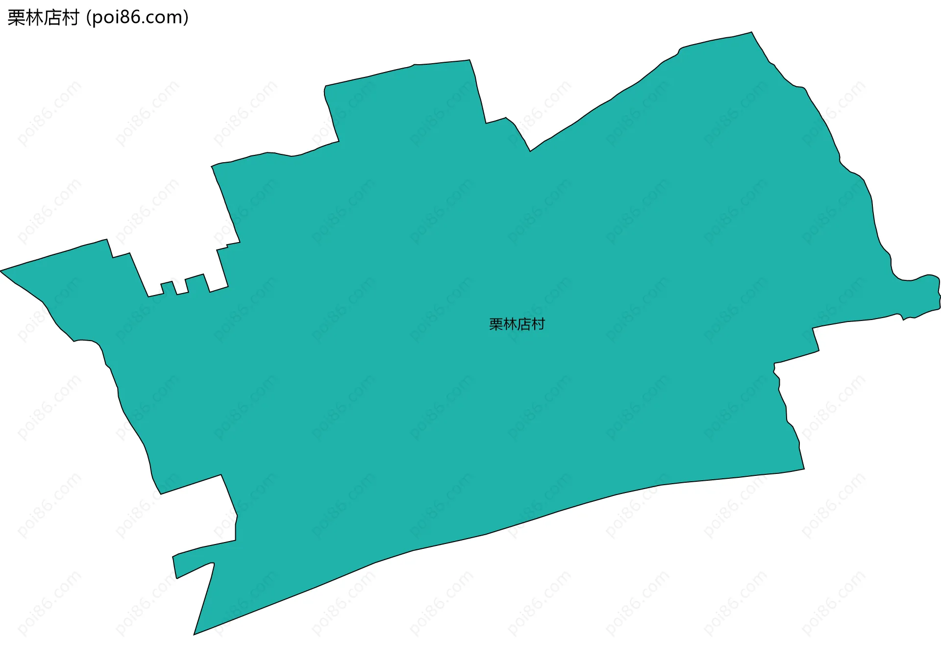 栗林店村边界地图