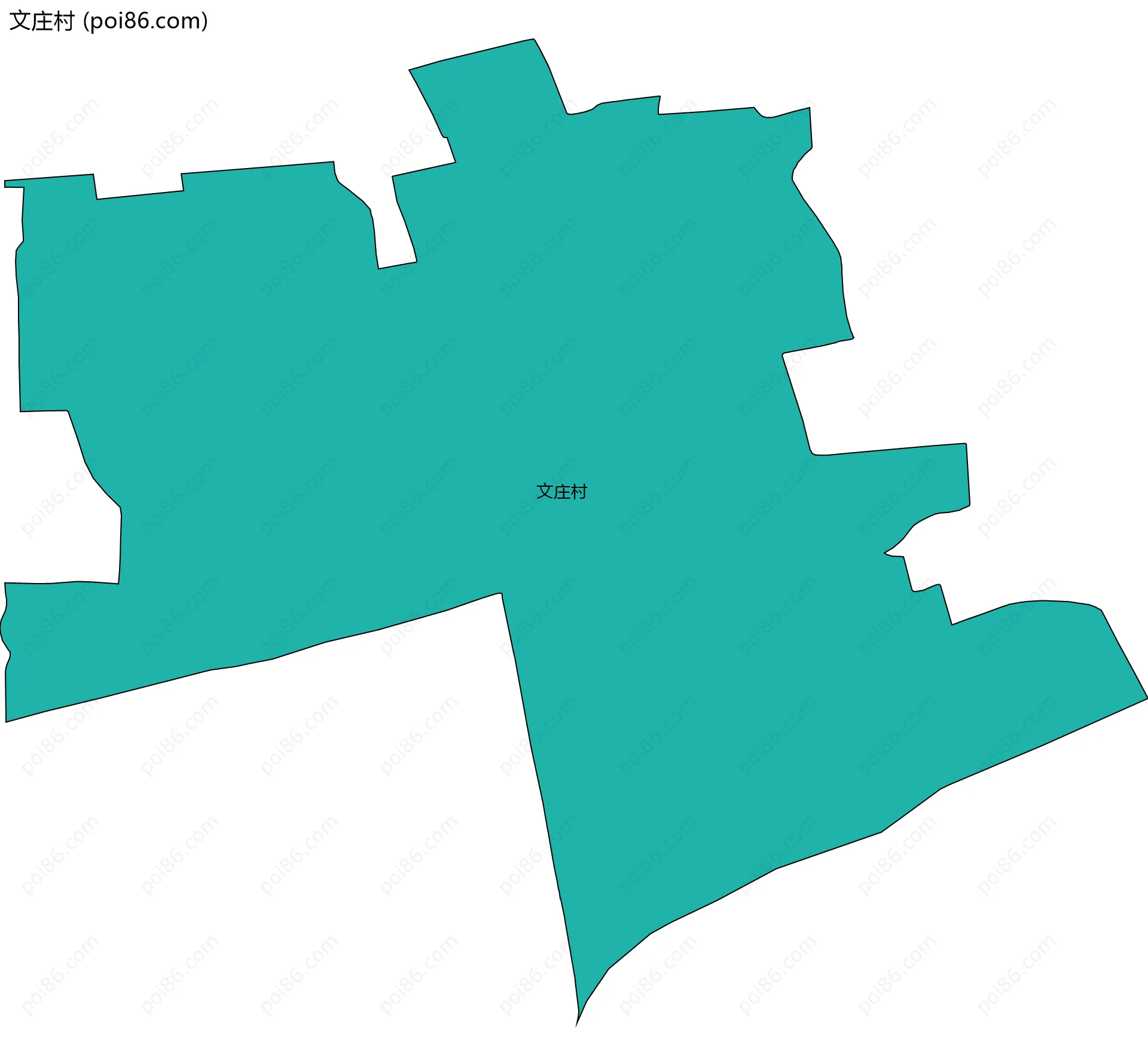 文庄村边界地图