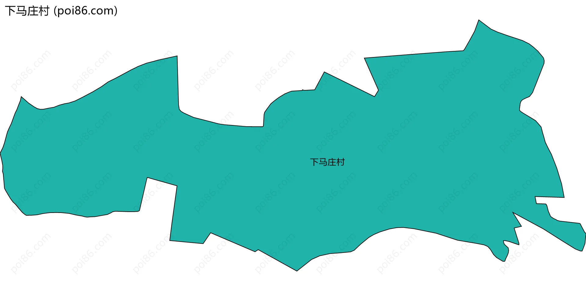 下马庄村边界地图