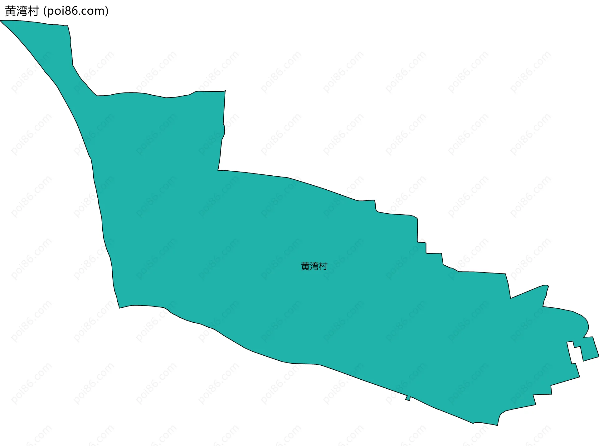 黄湾村边界地图