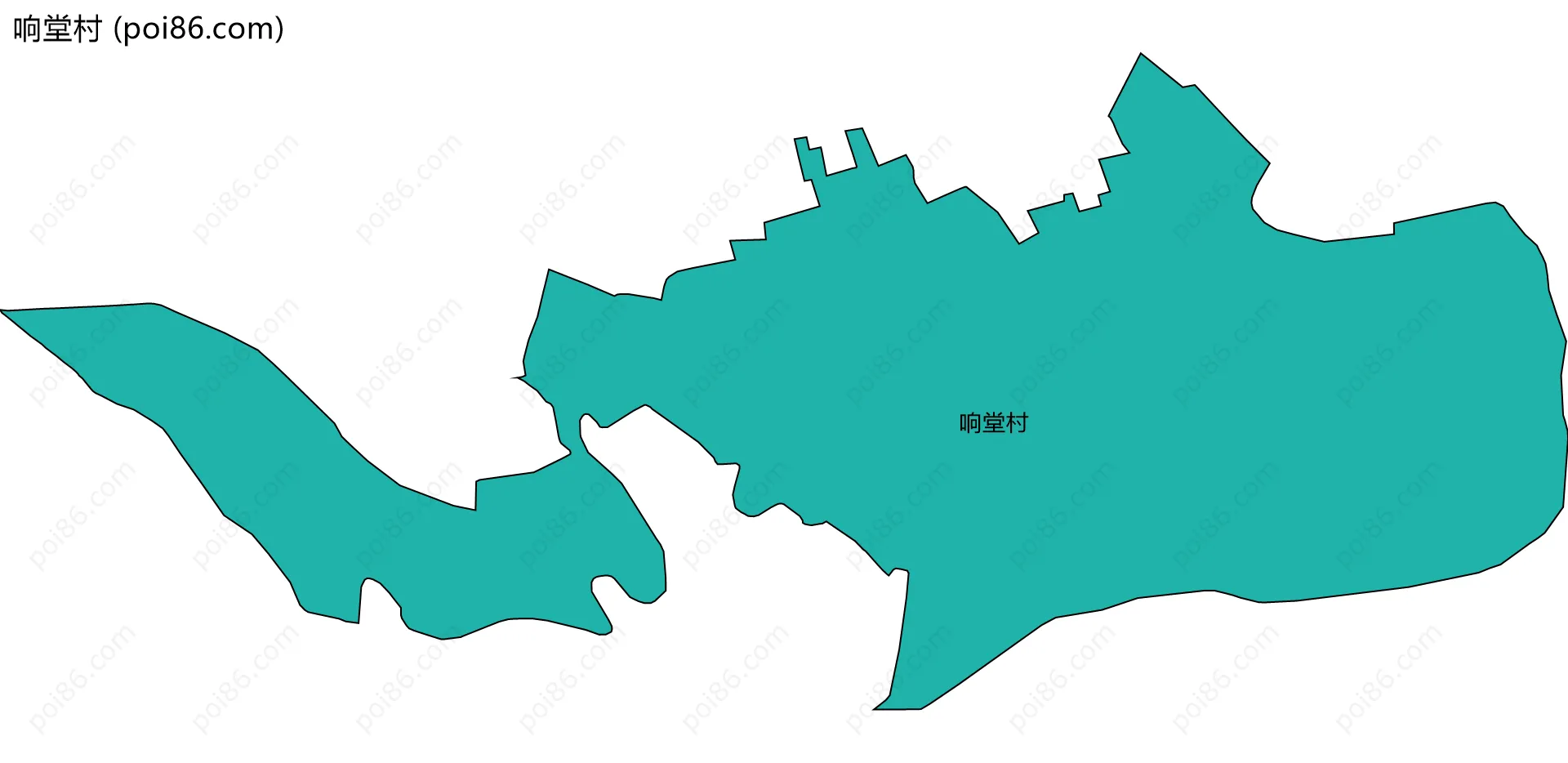 响堂村边界地图