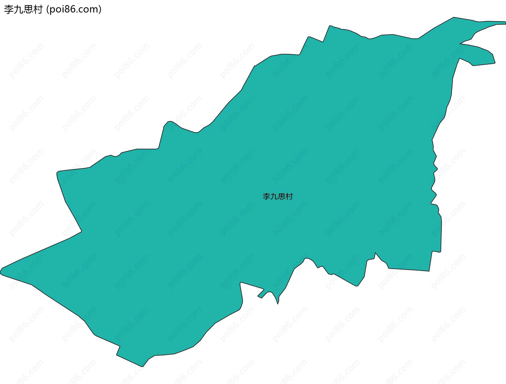 李九思村边界地图