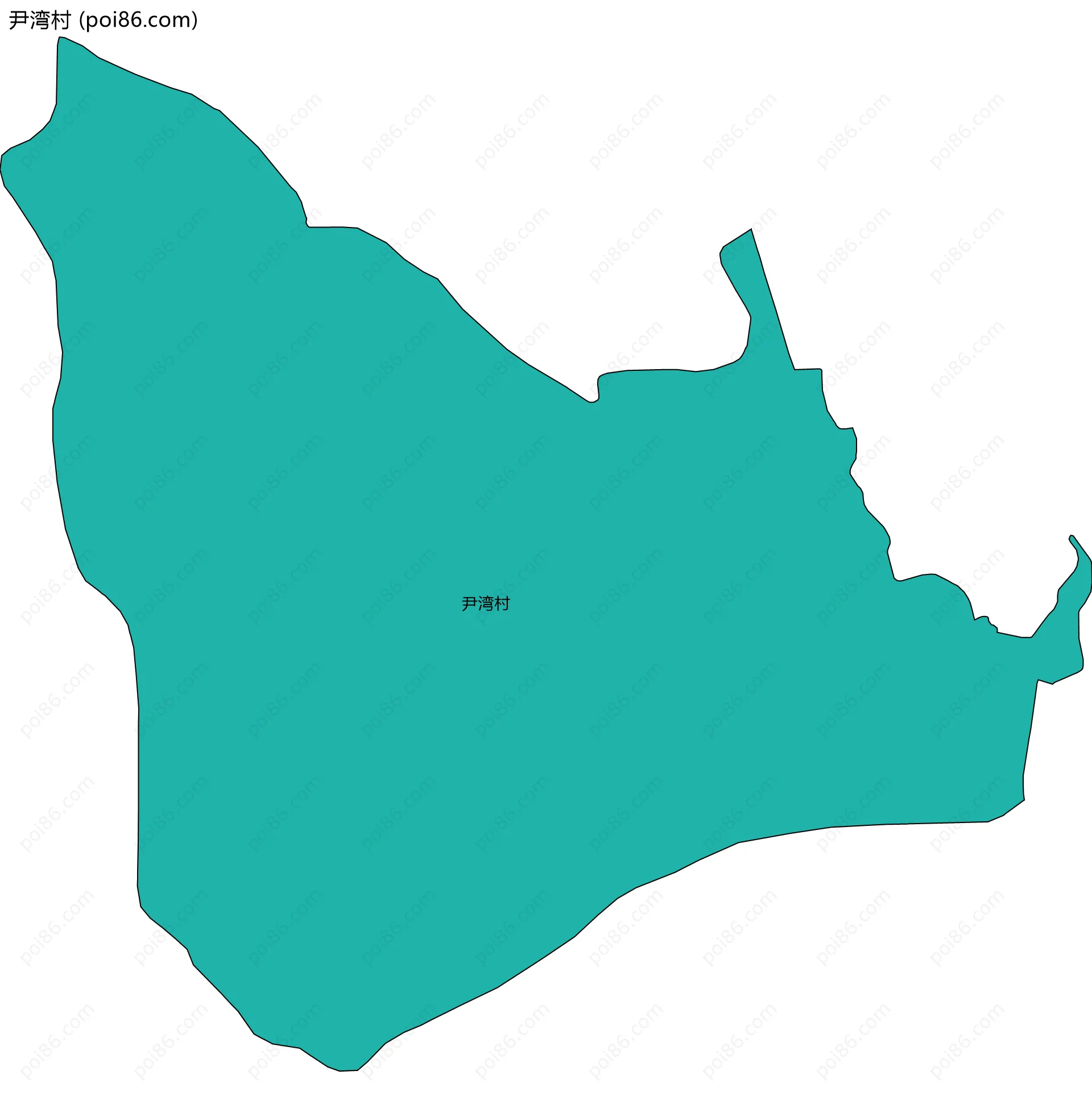 尹湾村边界地图