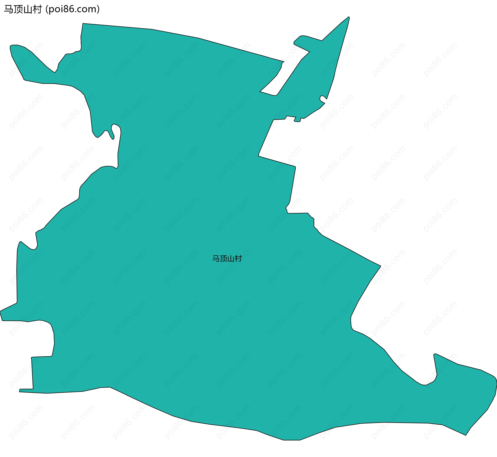 马顶山村边界地图
