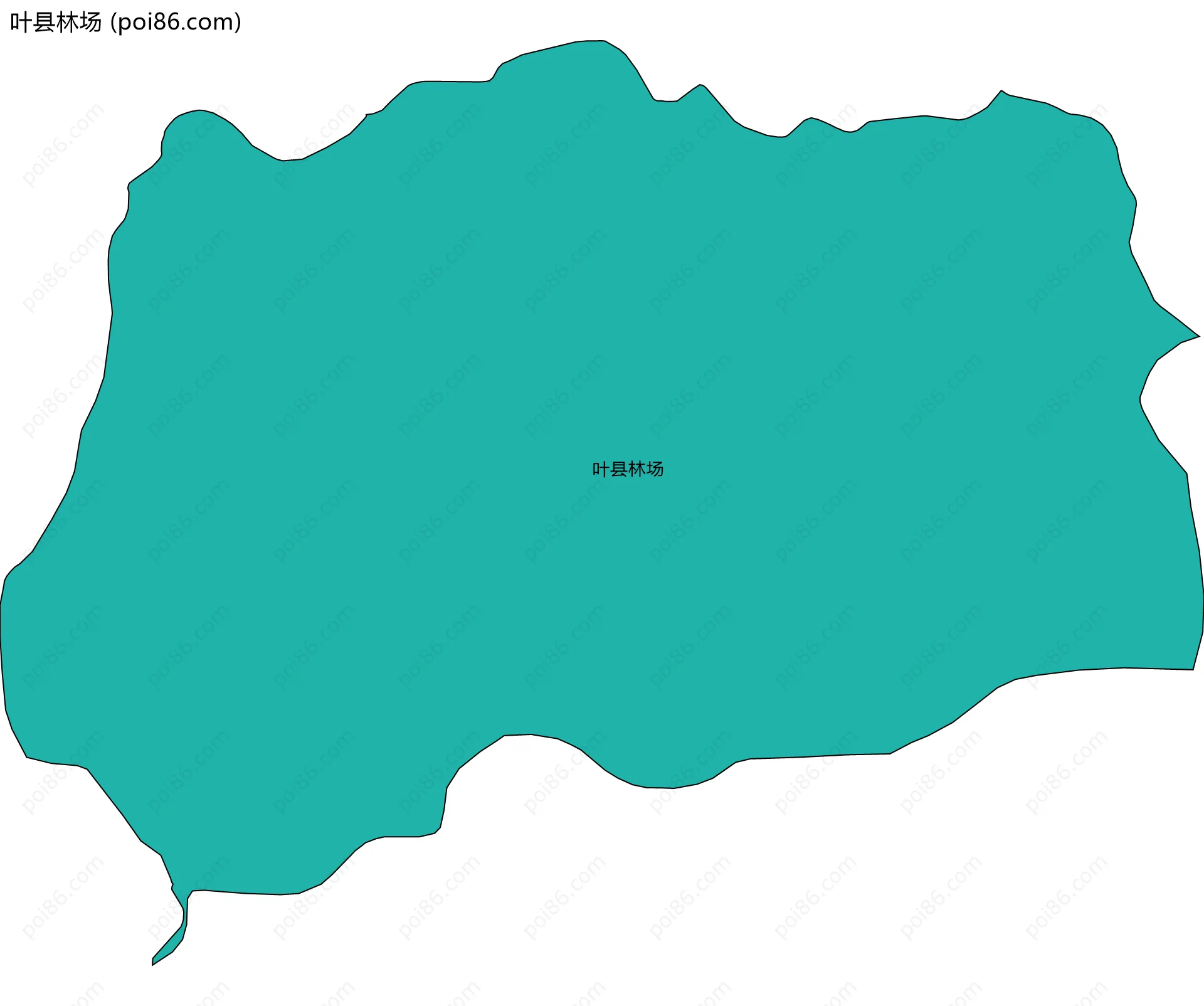 叶县林场边界地图