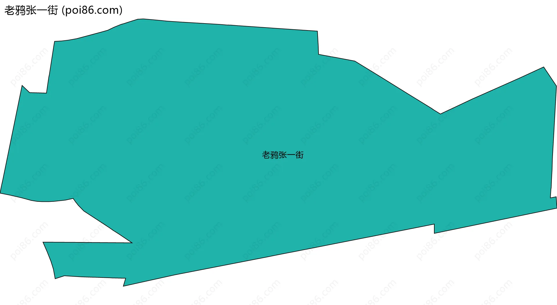 老鸦张一街边界地图