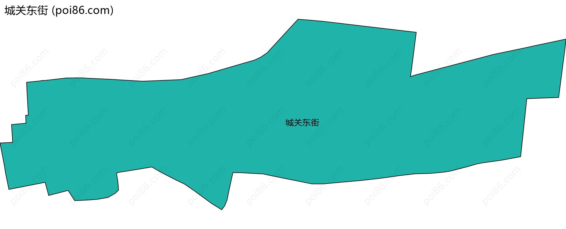 城关东街边界地图