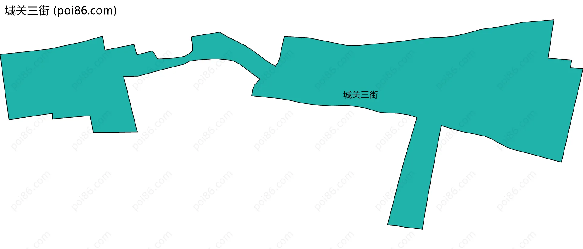 城关三街边界地图